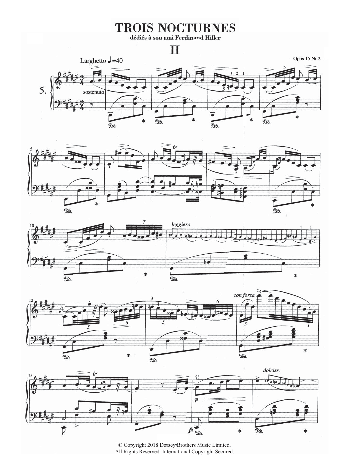 Nocturne in F-Sharp Major, Op.15, No.2 Nocturne in F-Sharp Major, Op.15, No.2