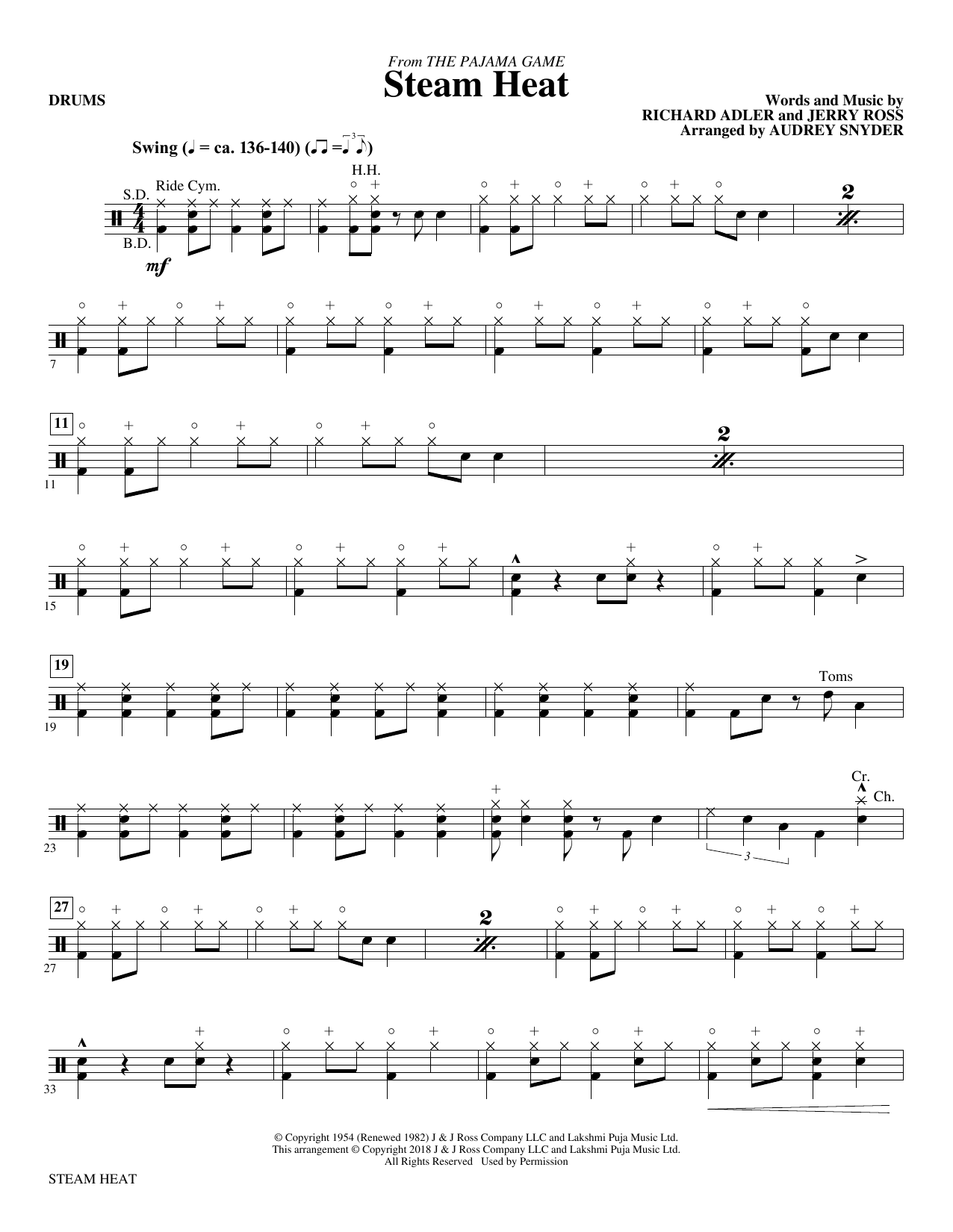 Steam Heat – Drums Steam Heat – Drums