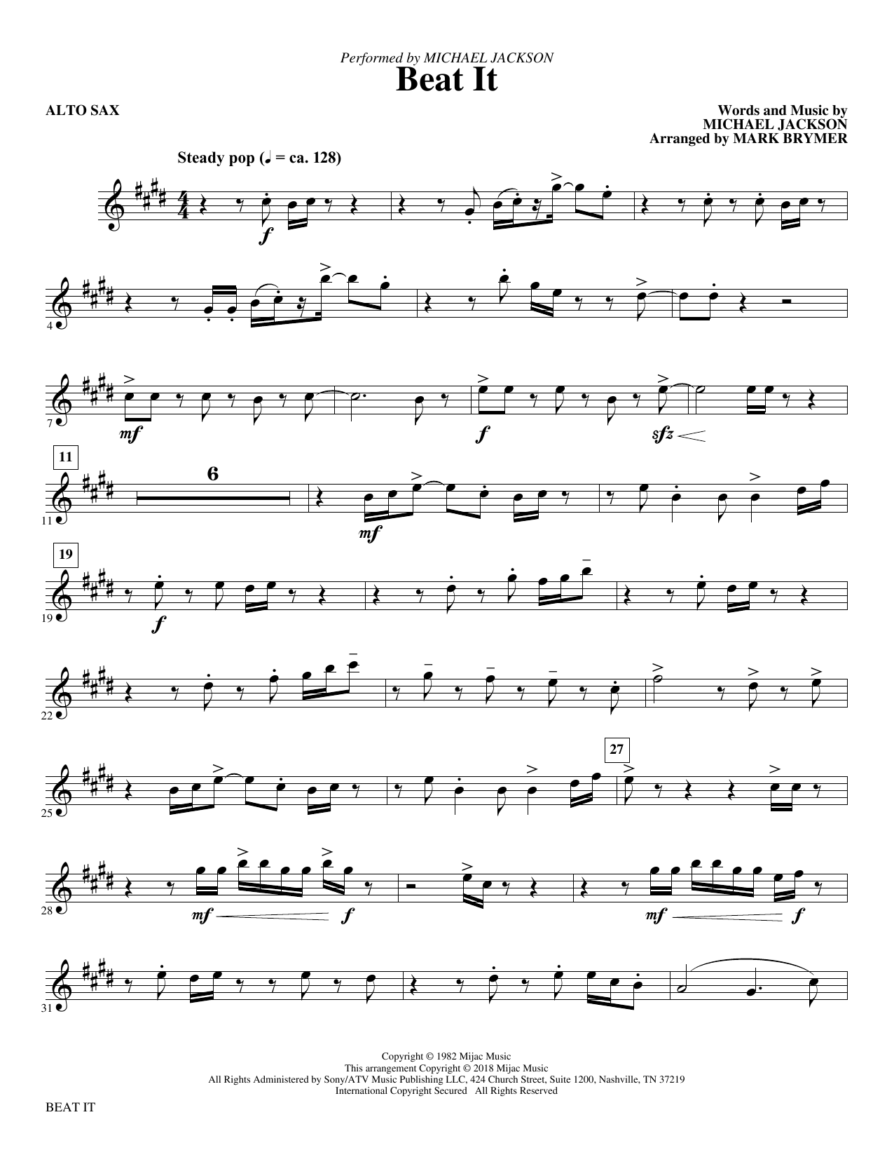 Beat It – Alto Sax Beat It – Alto Sax