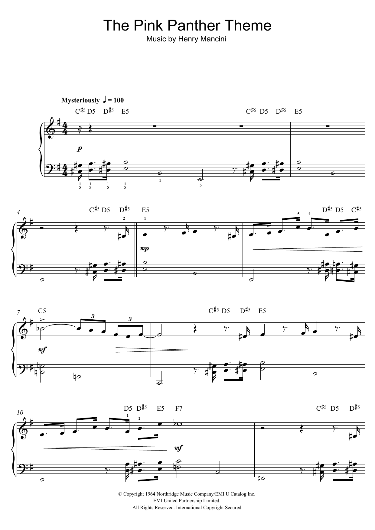 The Pink Panther Theme The Pink Panther Theme