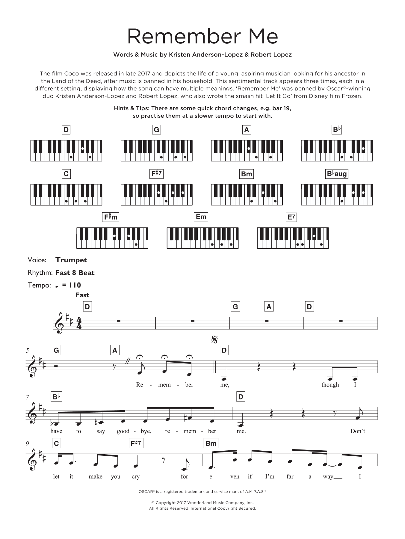 Remember Me (Ernesto de la Cruz) (from Coco) Remember Me (Ernesto de la Cruz) (from Coco)