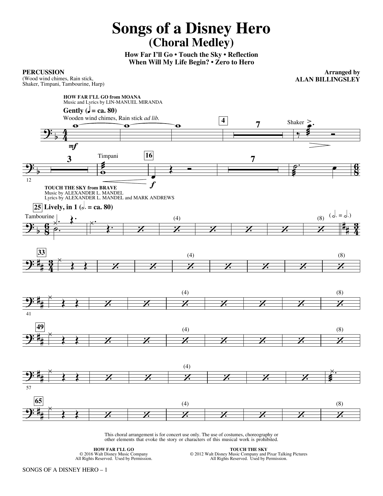 Songs of a Disney Hero – Percussion Songs of a Disney Hero – Percussion