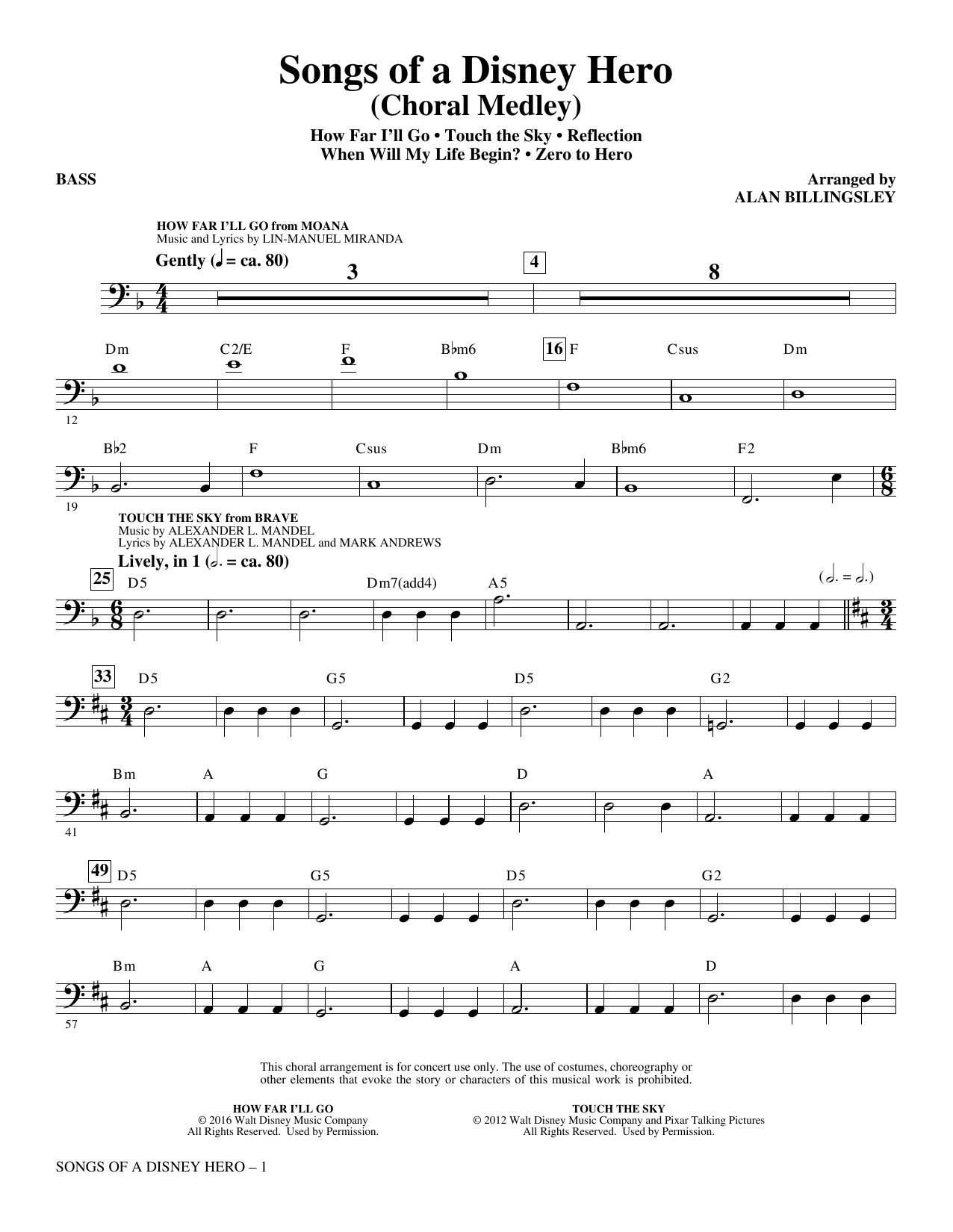 Songs of a Disney Hero – Bass Songs of a Disney Hero – Bass