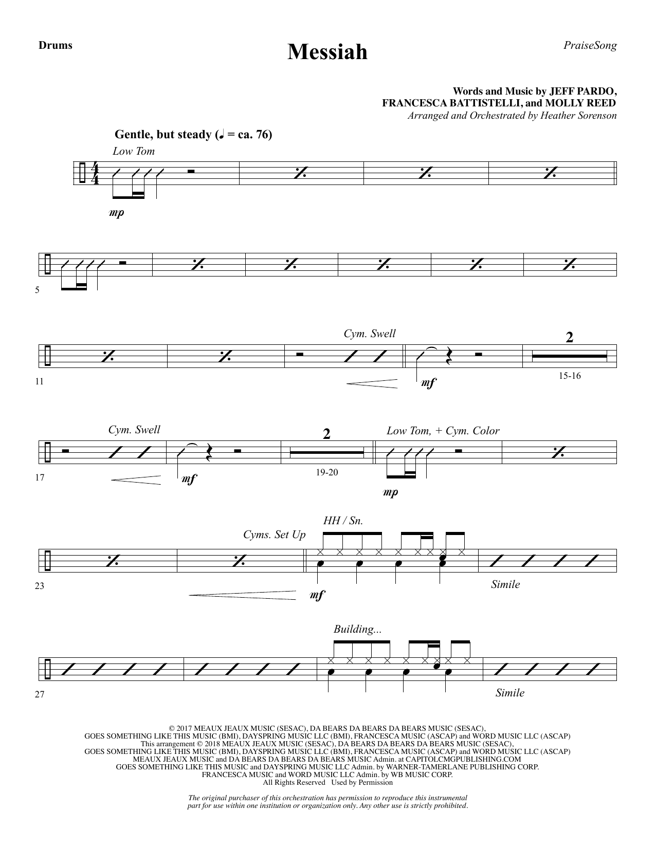 Messiah – Drums Messiah – Drums