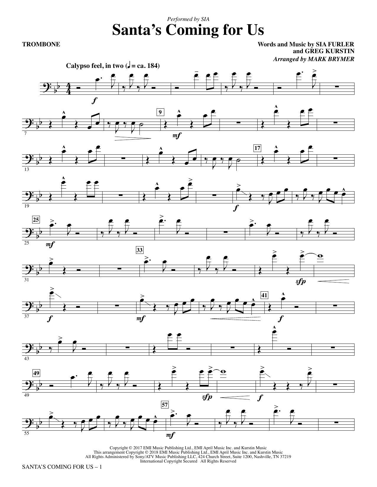 Santa’s Coming for Us – Trombone Santa’s Coming for Us – Trombone