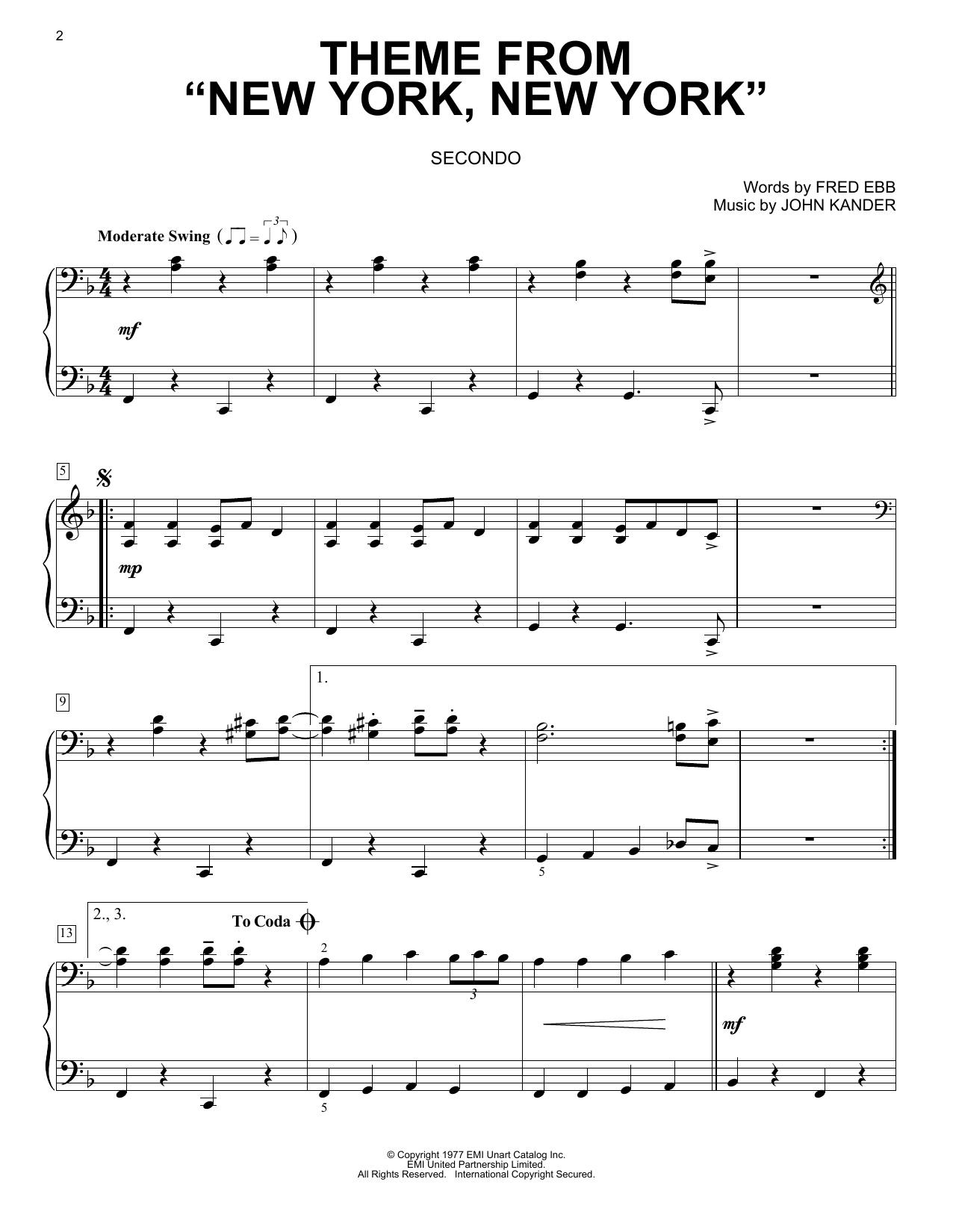 Theme From “New York, New York”
