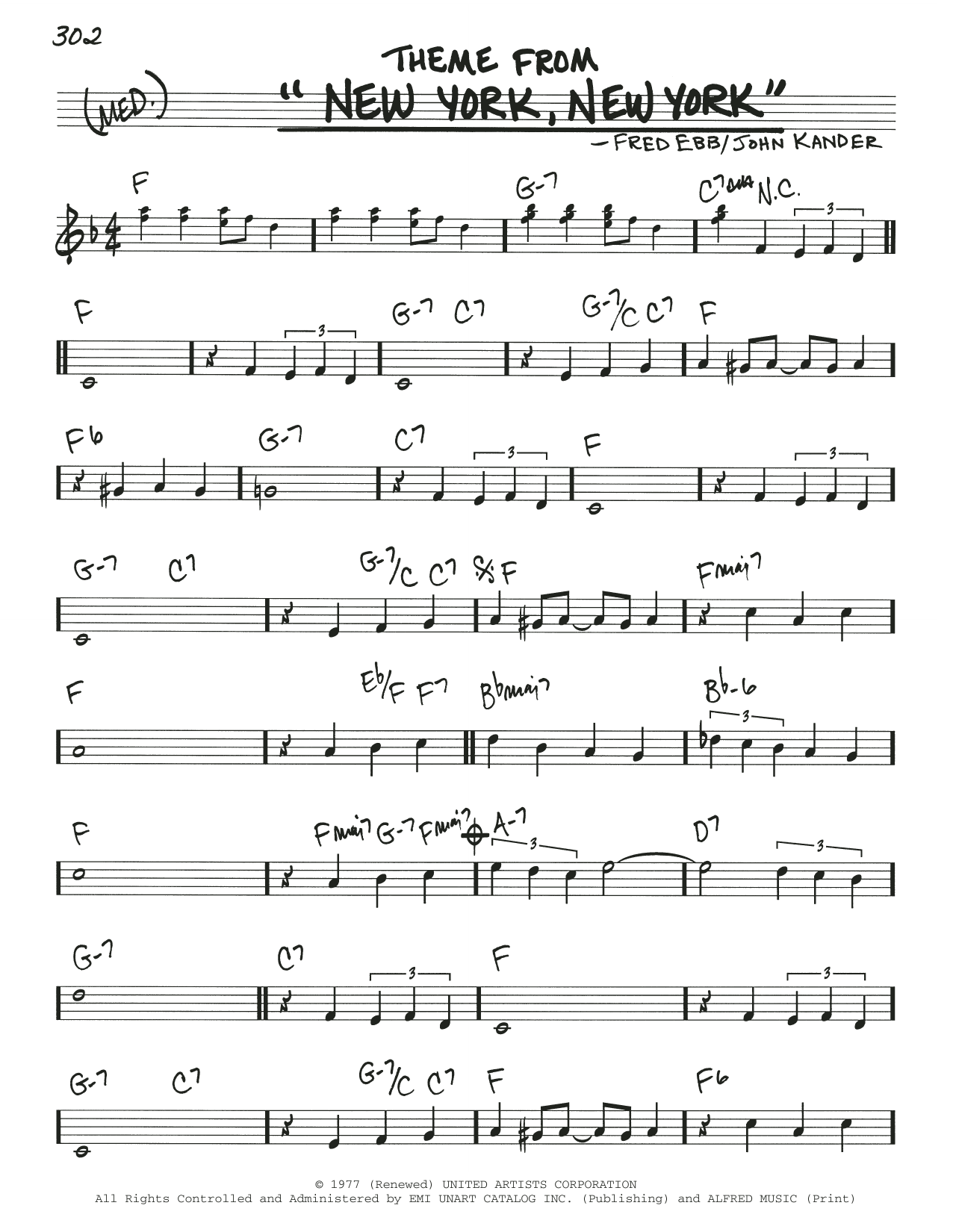 Theme From “New York, New York”