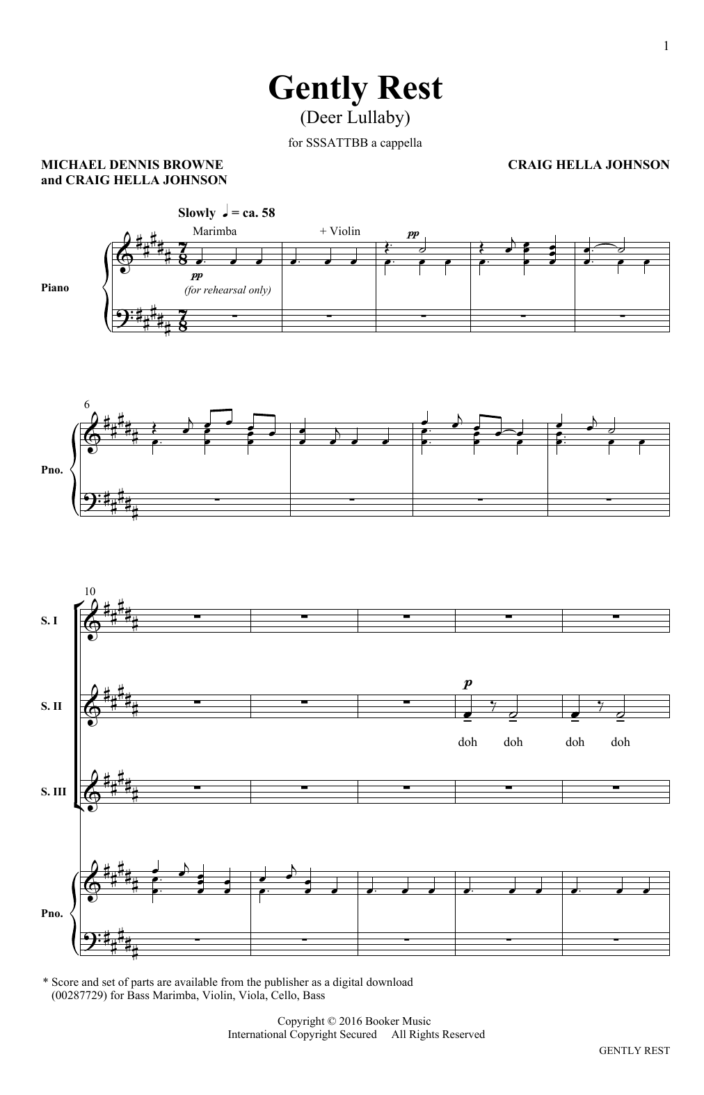 Gently Rest (Deer Lullaby) (from Considering Matthew Shepard)