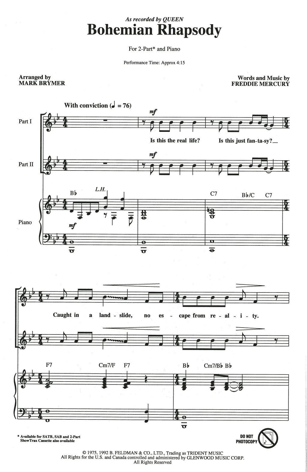 Bohemian Rhapsody (arr. Mark Brymer)