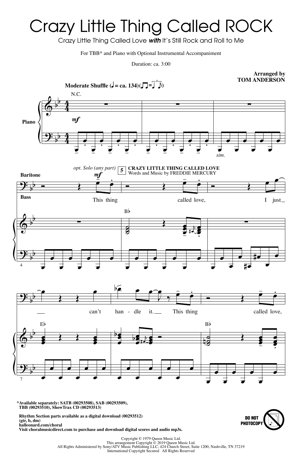 Crazy Little Thing Called ROCK (arr. Tom Anderson)