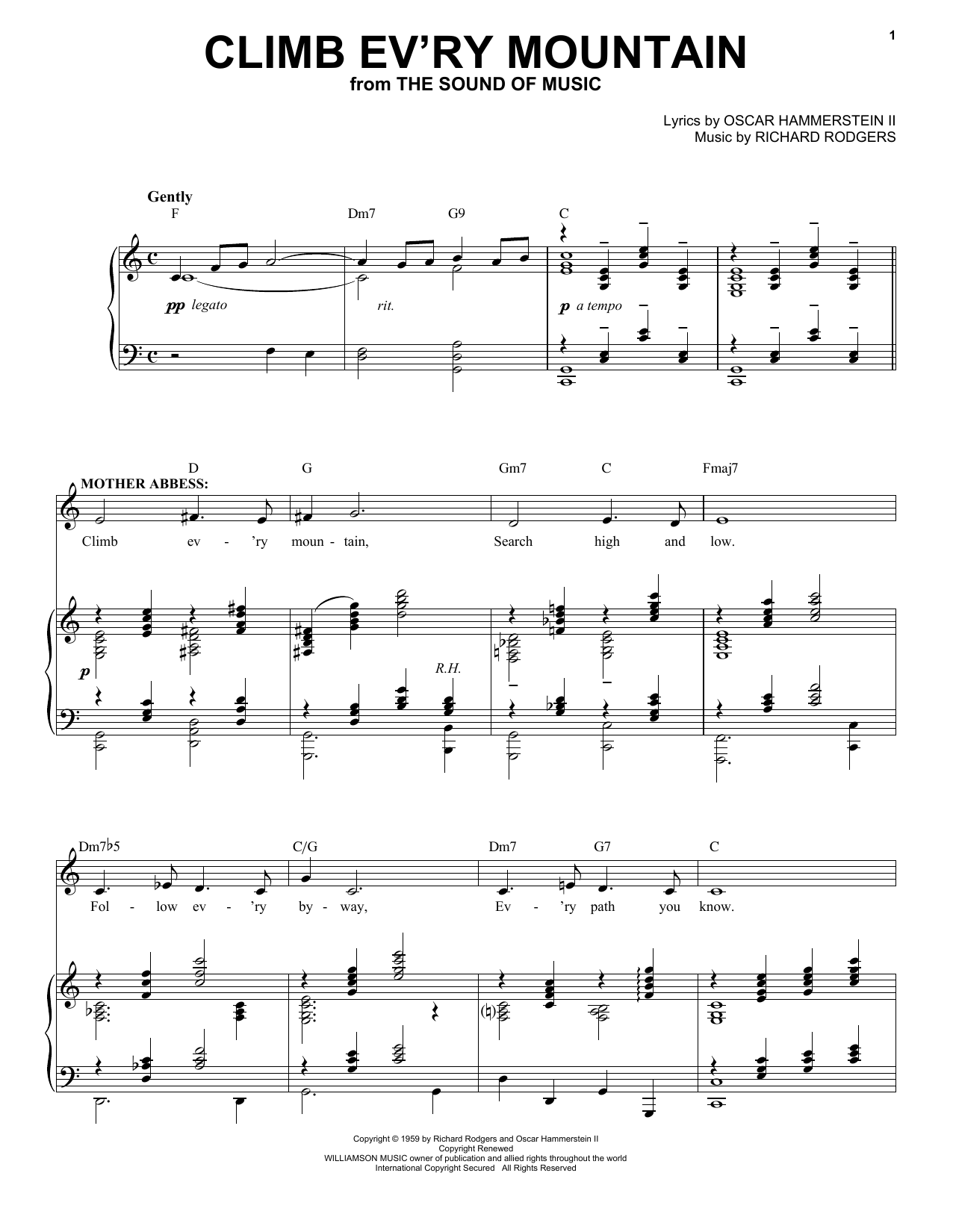 Climb Ev’ry Mountain (from The Sound of Music)
