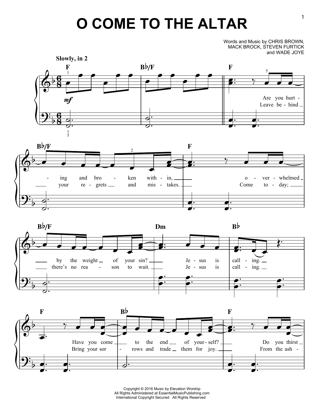 O Come To The Altar O Come To The Altar