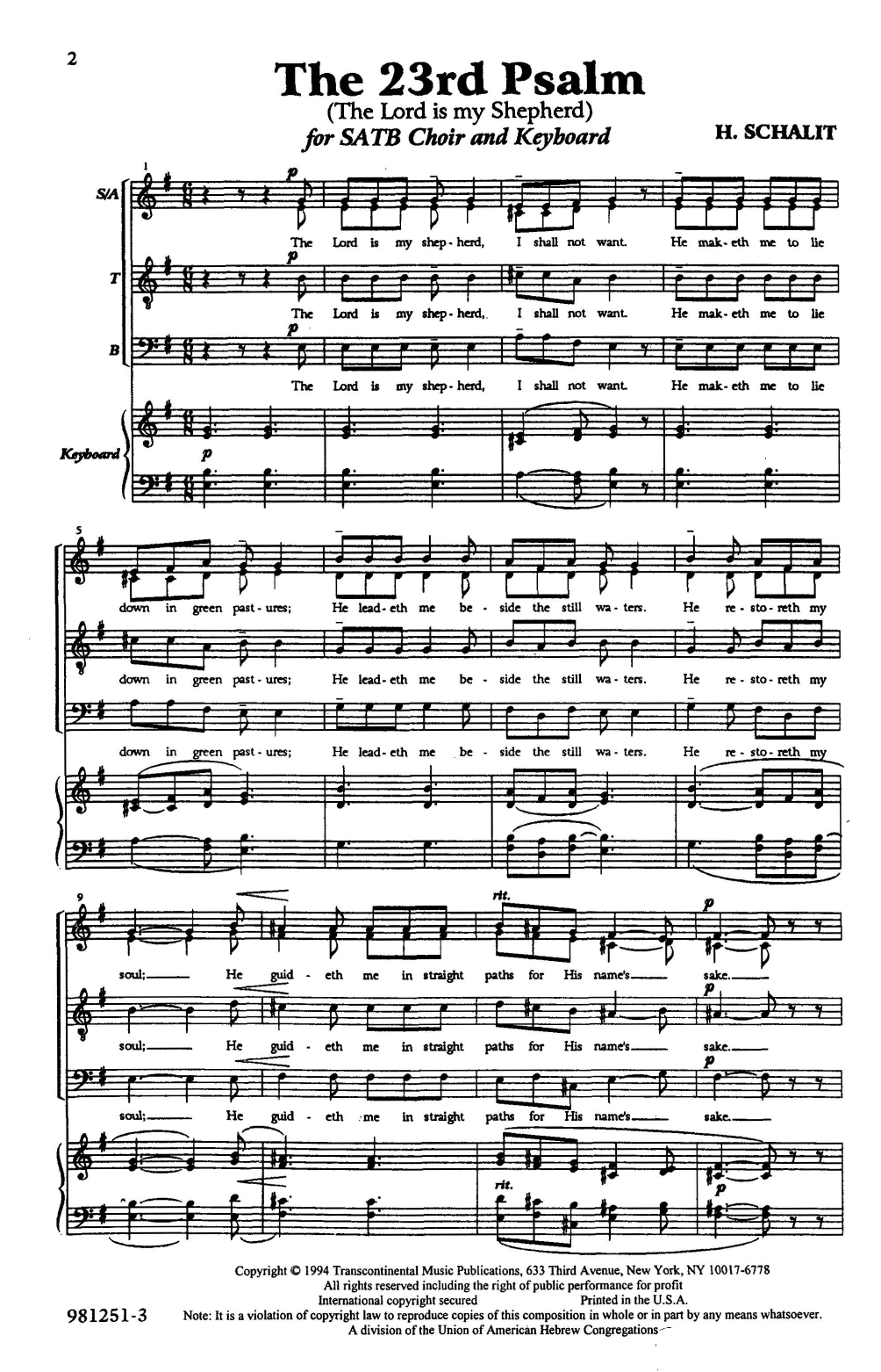 The 23rd Psalm The 23rd Psalm