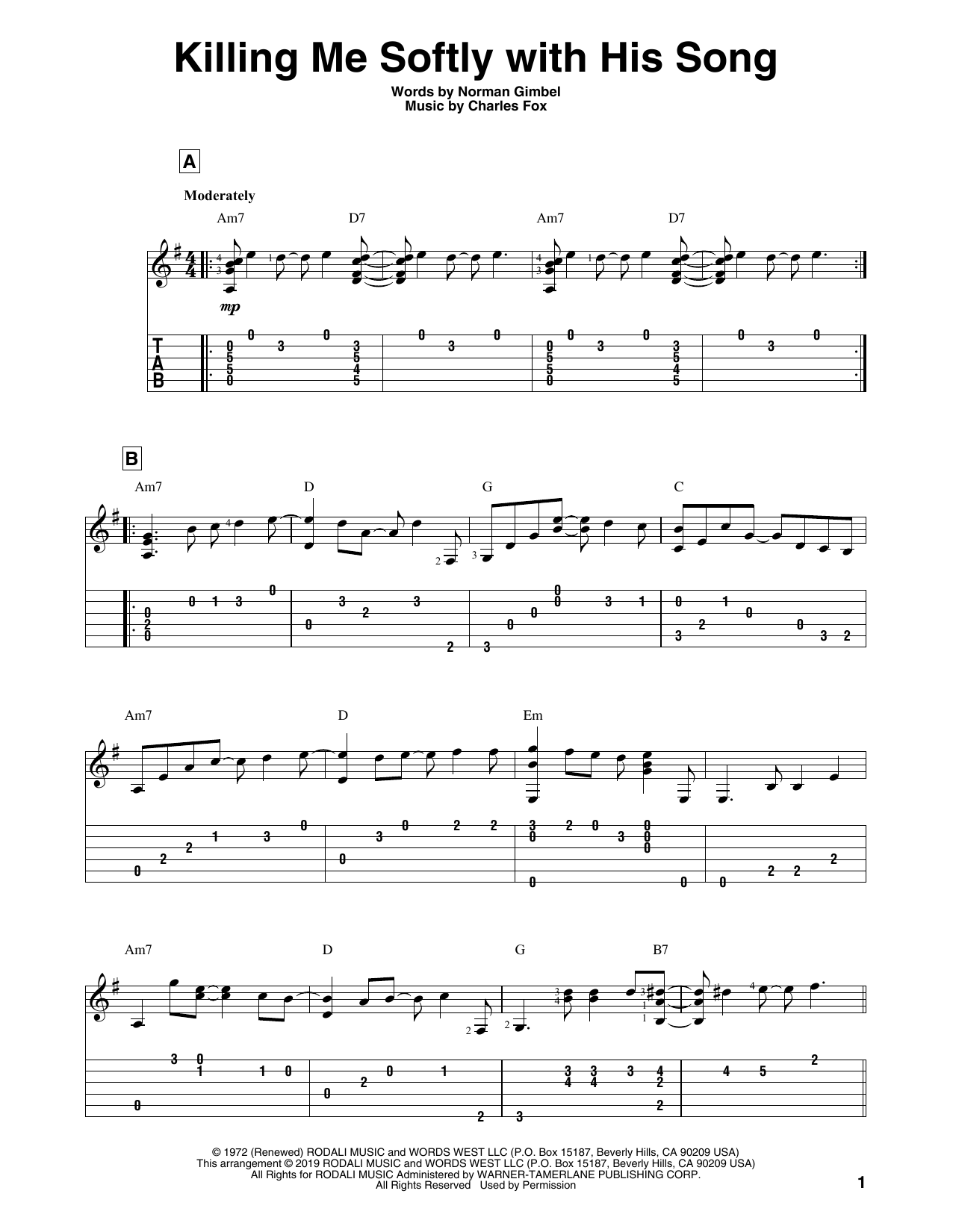 Killing Me Softly With His Song