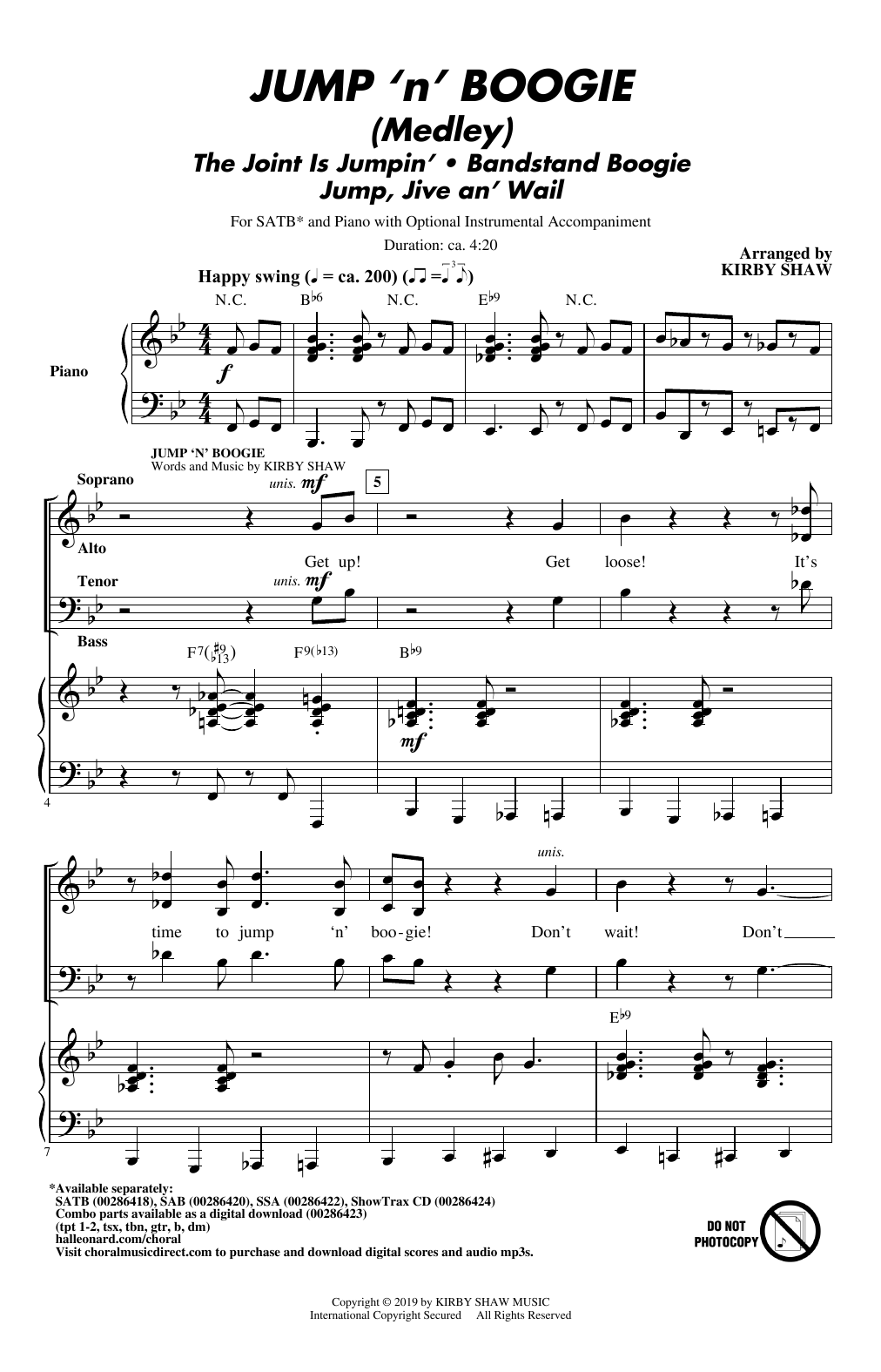 Jump ‘n’ Boogie (Medley)
