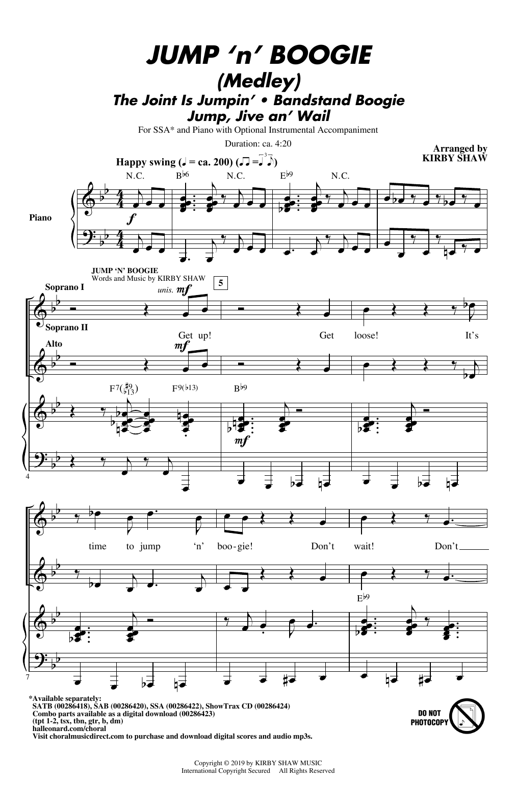 Jump ‘n’ Boogie (Medley)