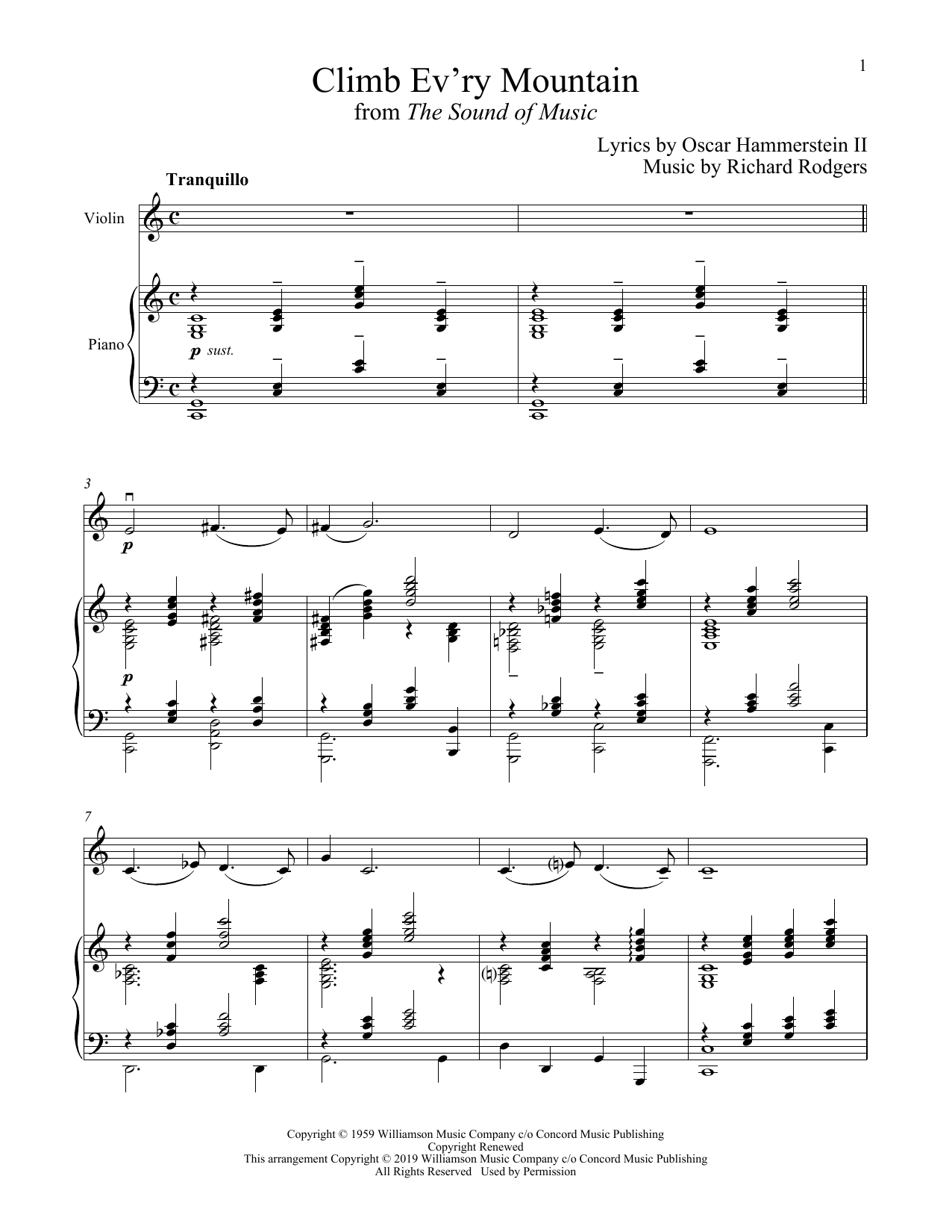 Climb Ev’ry Mountain (from The Sound of Music)
