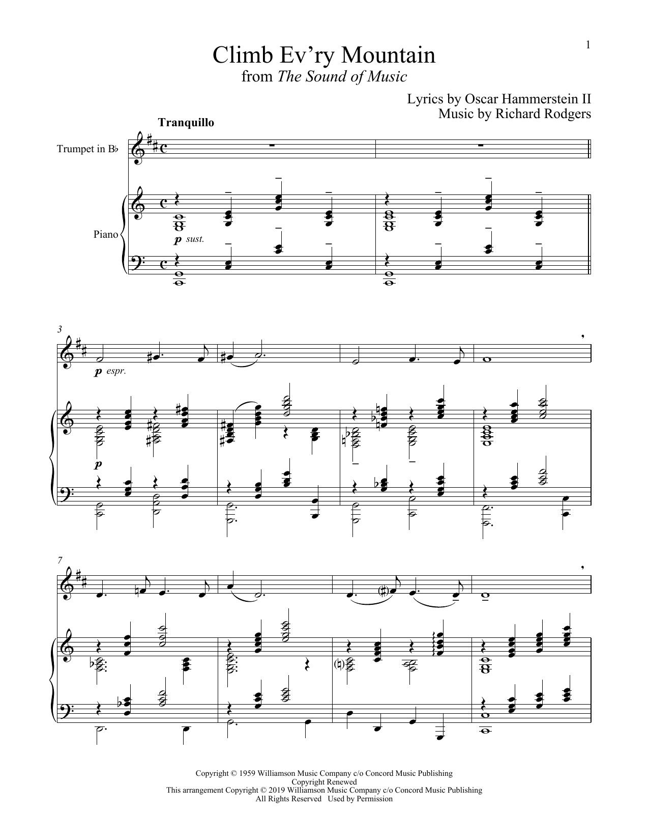 Climb Ev’ry Mountain (from The Sound of Music)