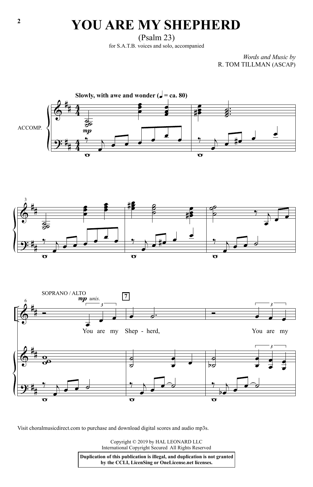 You Are My Shepherd (Psalm 23)