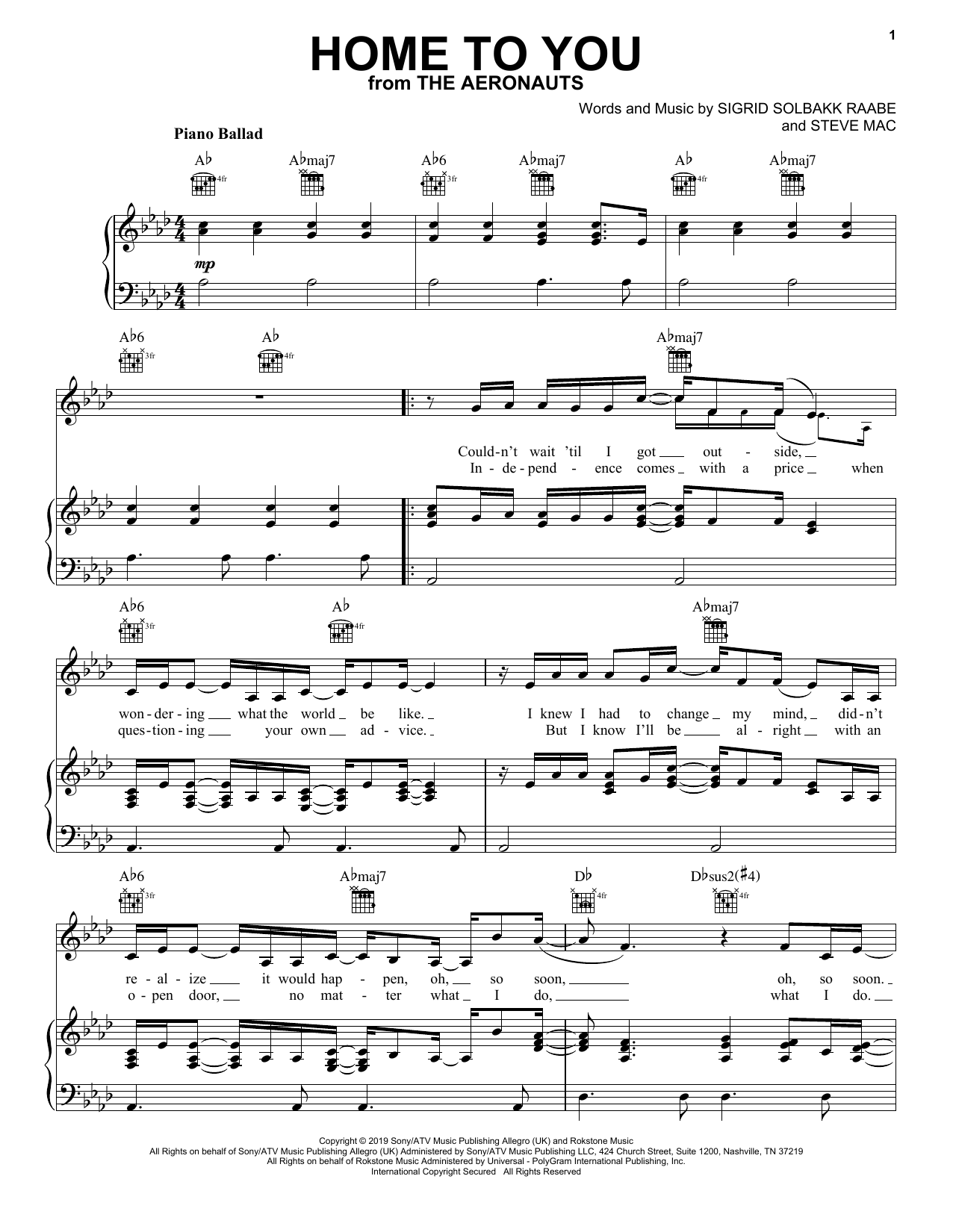 Home To You (from The Aeronauts) Home To You (from The Aeronauts)