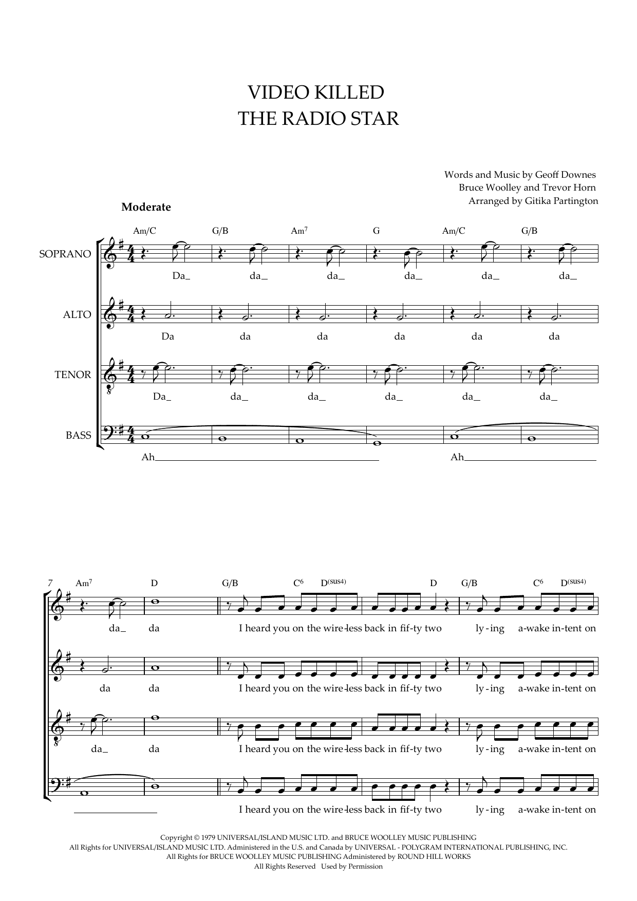 Video Killed The Radio Star (arr. Gitika Partington) Video Killed The Radio Star (arr. Gitika Partington)