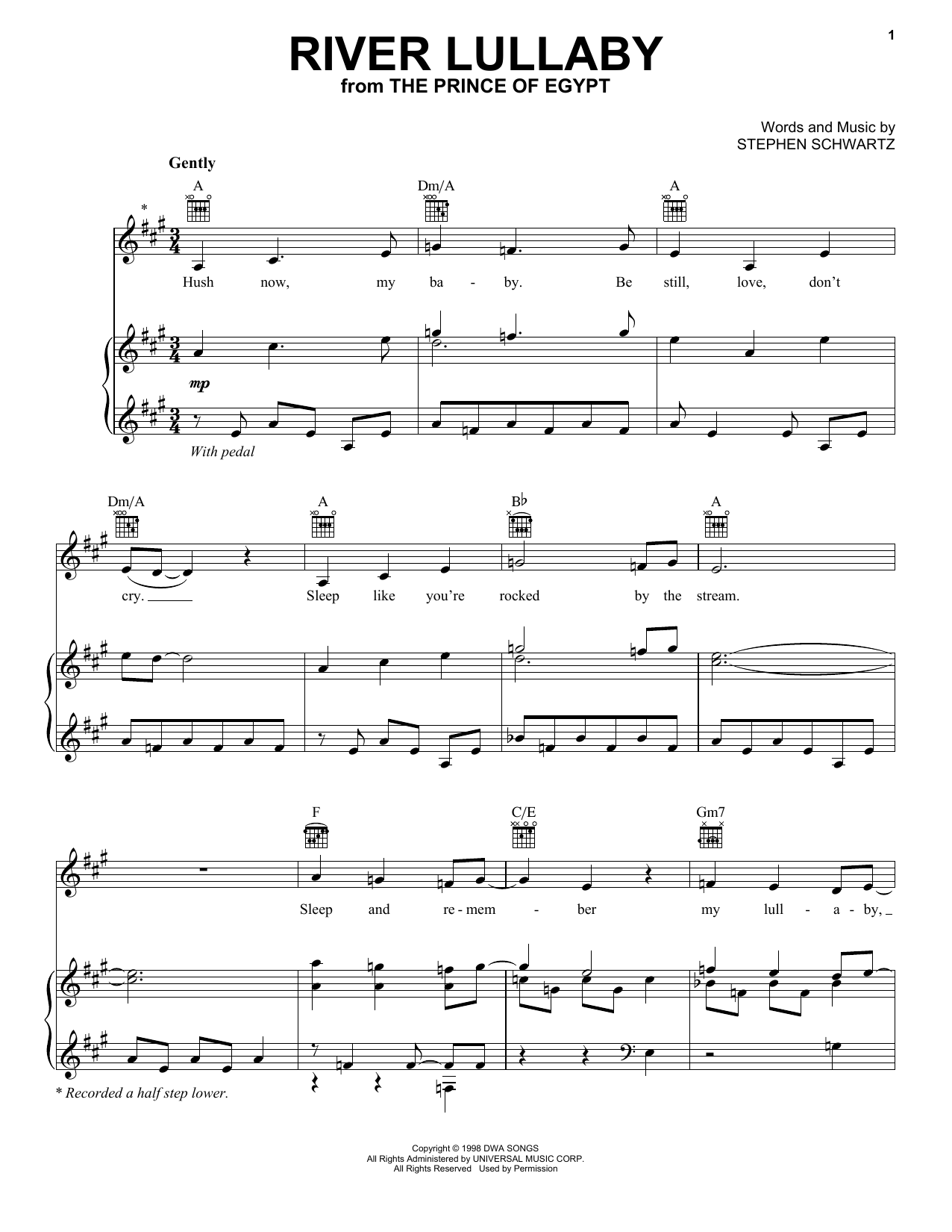 River Lullaby (from The Prince Of Egypt) River Lullaby (from The Prince Of Egypt)