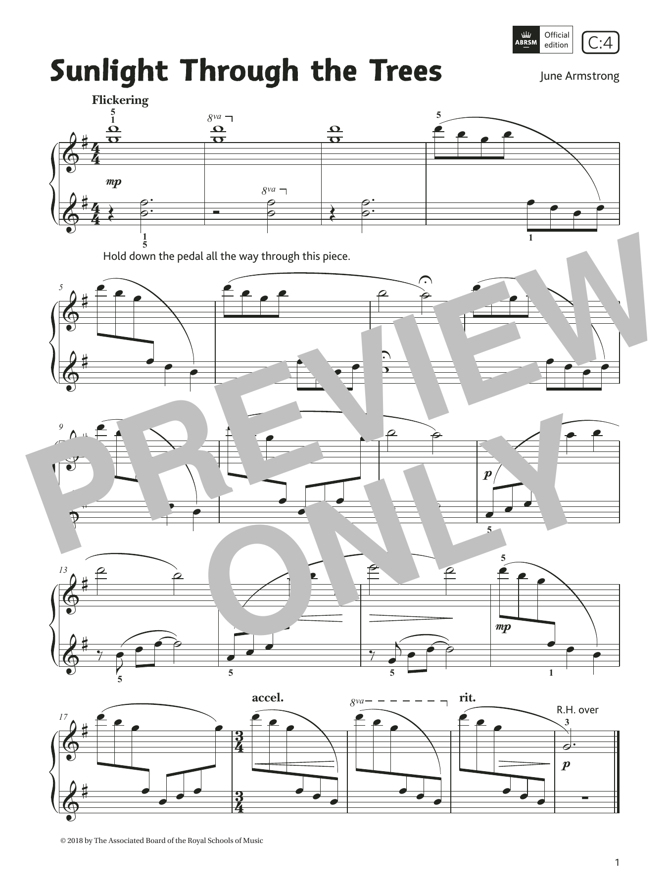 Sunlight Through the Trees (Grade 1, list C4, from the ABRSM Piano Syllabus 2021 & 2022) Sunlight Through the Trees (Grade 1, list C4, from the ABRSM Piano Syllabus 2021 & 2022)