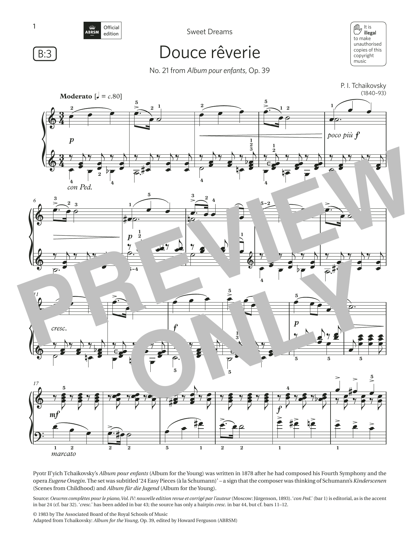 Douce rêverie (Grade 5, list B3, from the ABRSM Piano Syllabus 2021 & 2022) Douce rêverie (Grade 5, list B3, from the ABRSM Piano Syllabus 2021 & 2022)