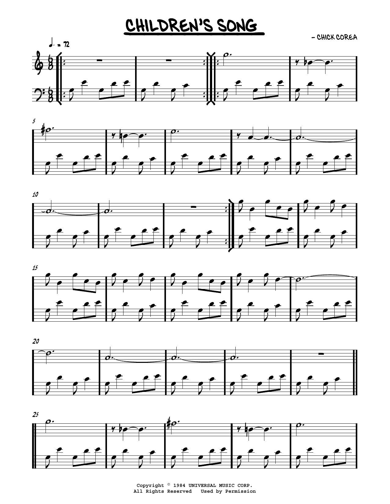 Children’s Song No. 1 Children’s Song No. 1