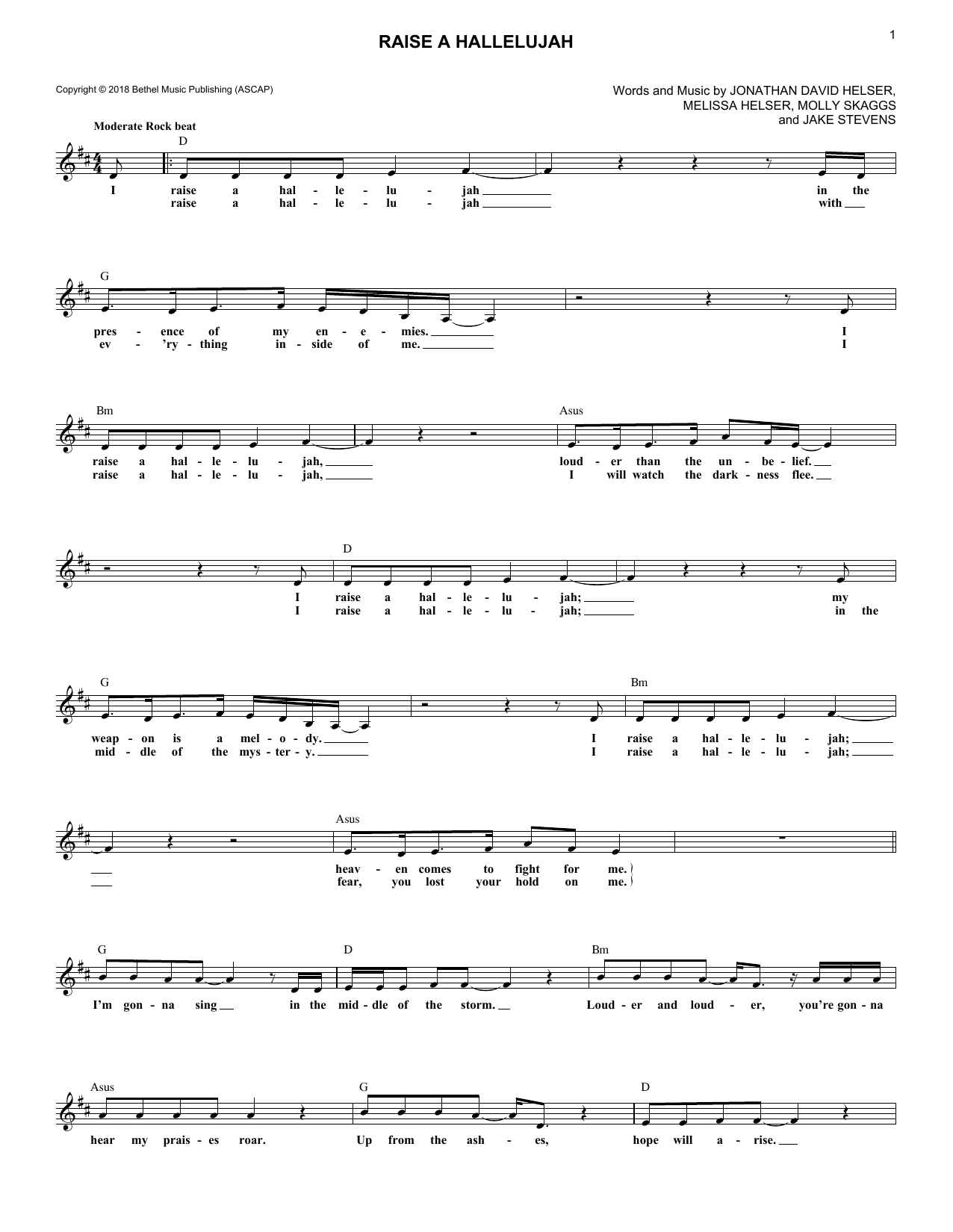 Raise A Hallelujah Raise A Hallelujah