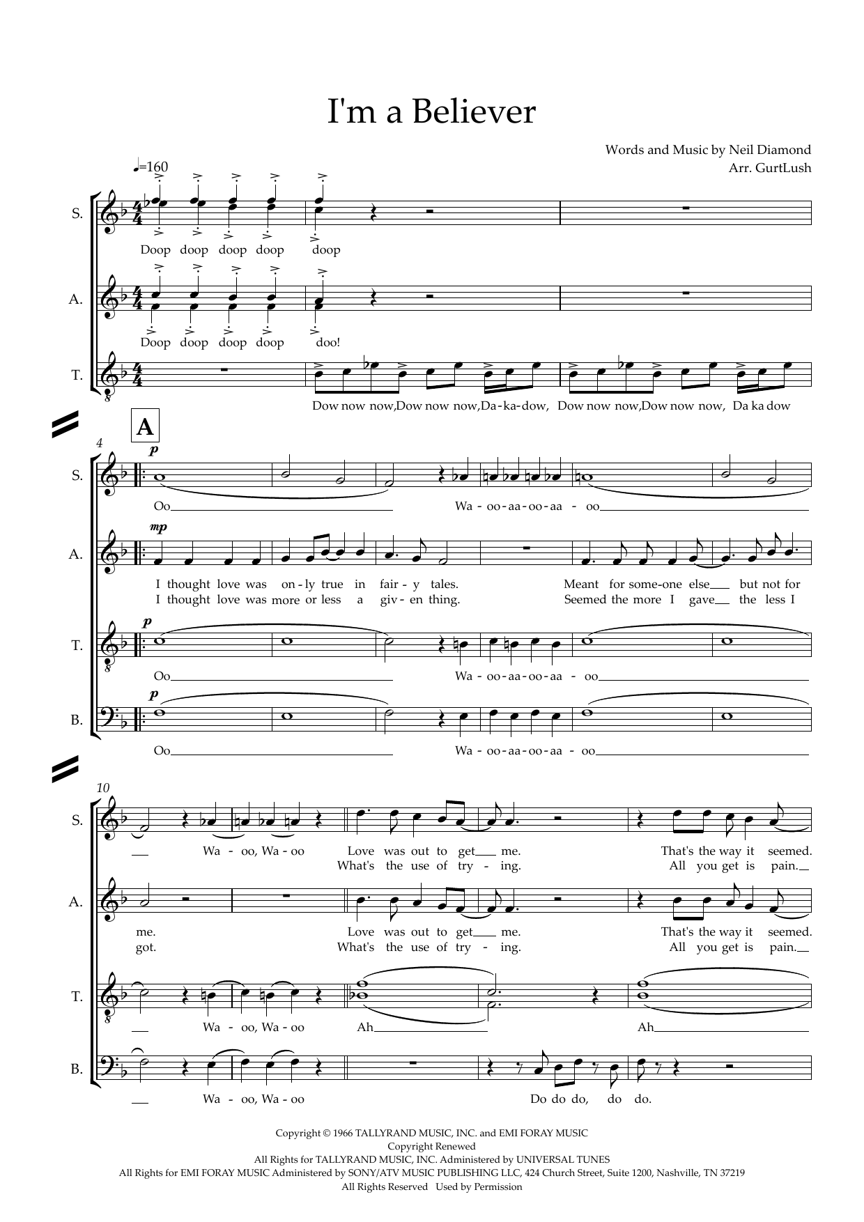 I’m A Believer (arr. Sam Burns) I’m A Believer (arr. Sam Burns)