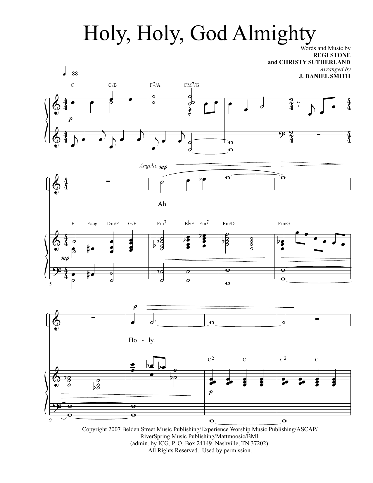Holy, Holy God Almighty (arr. J. Daniel Smith) Holy, Holy God Almighty (arr. J. Daniel Smith)