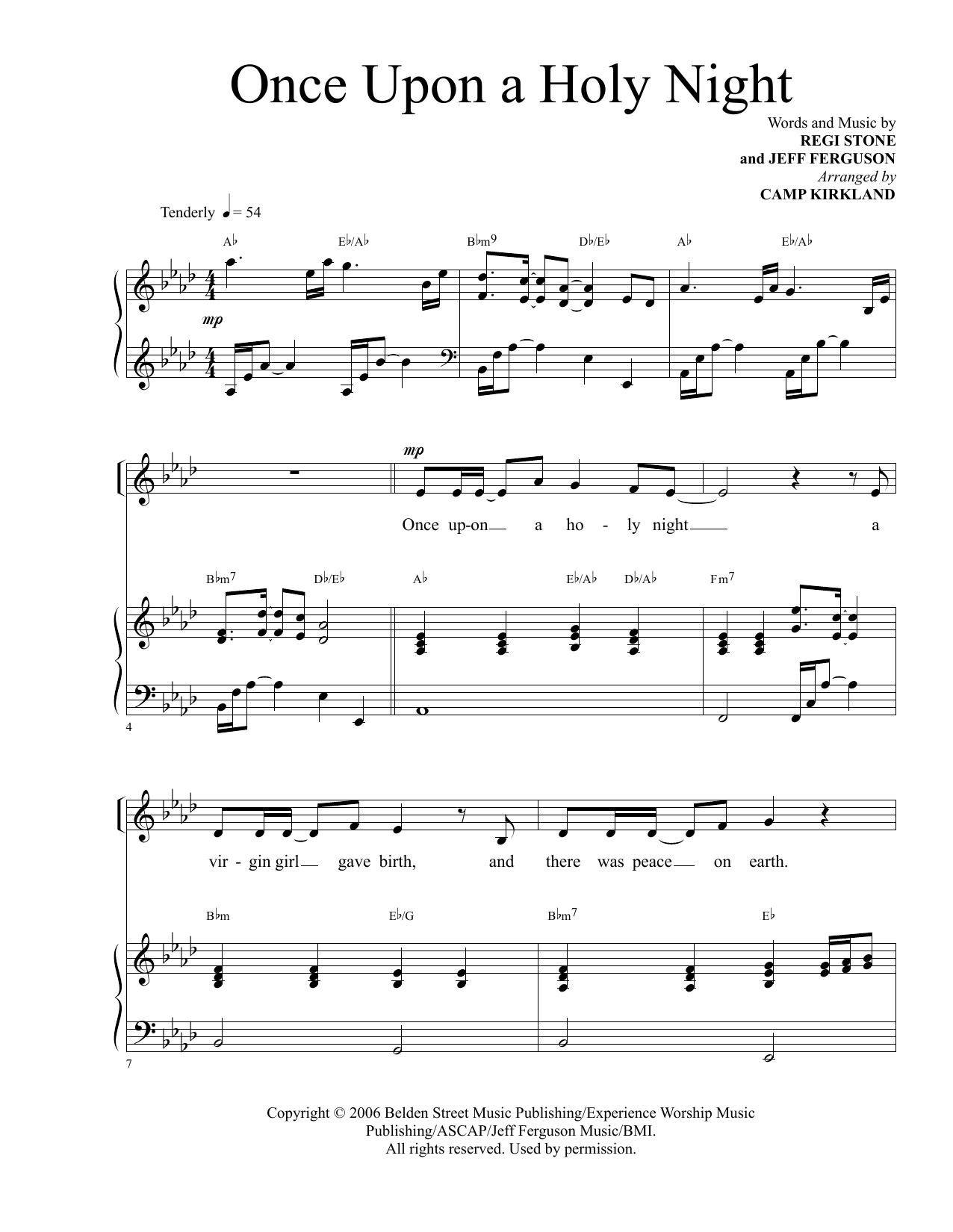 Once Upon A Holy Night (arr. Camp Kirkland) Once Upon A Holy Night (arr. Camp Kirkland)