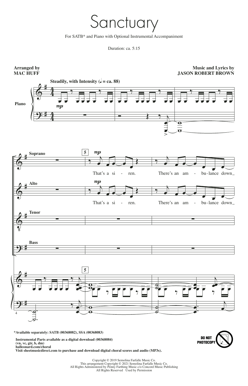 Sanctuary (arr. Mac Huff)