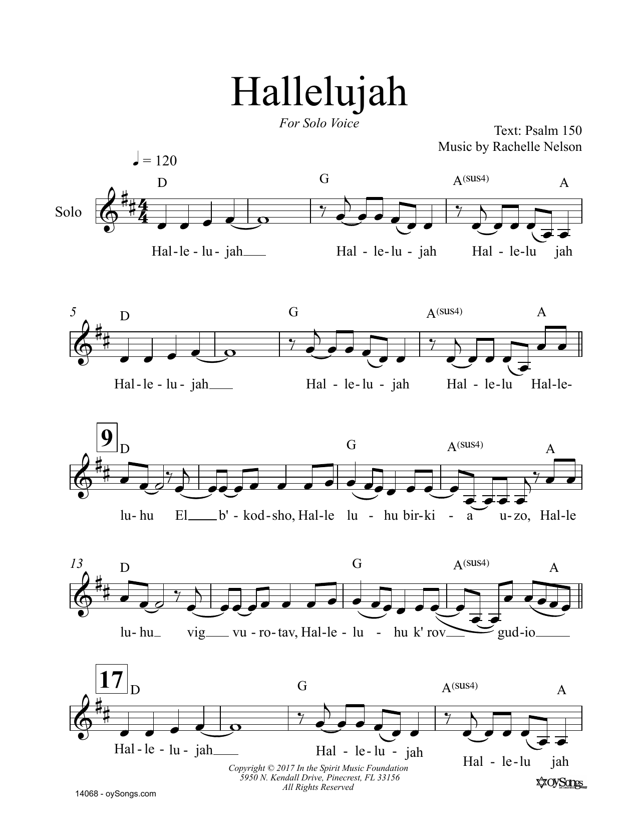 Hallelujah Hallelujah