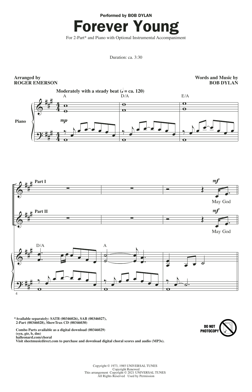 Forever Young (arr. Roger Emerson)