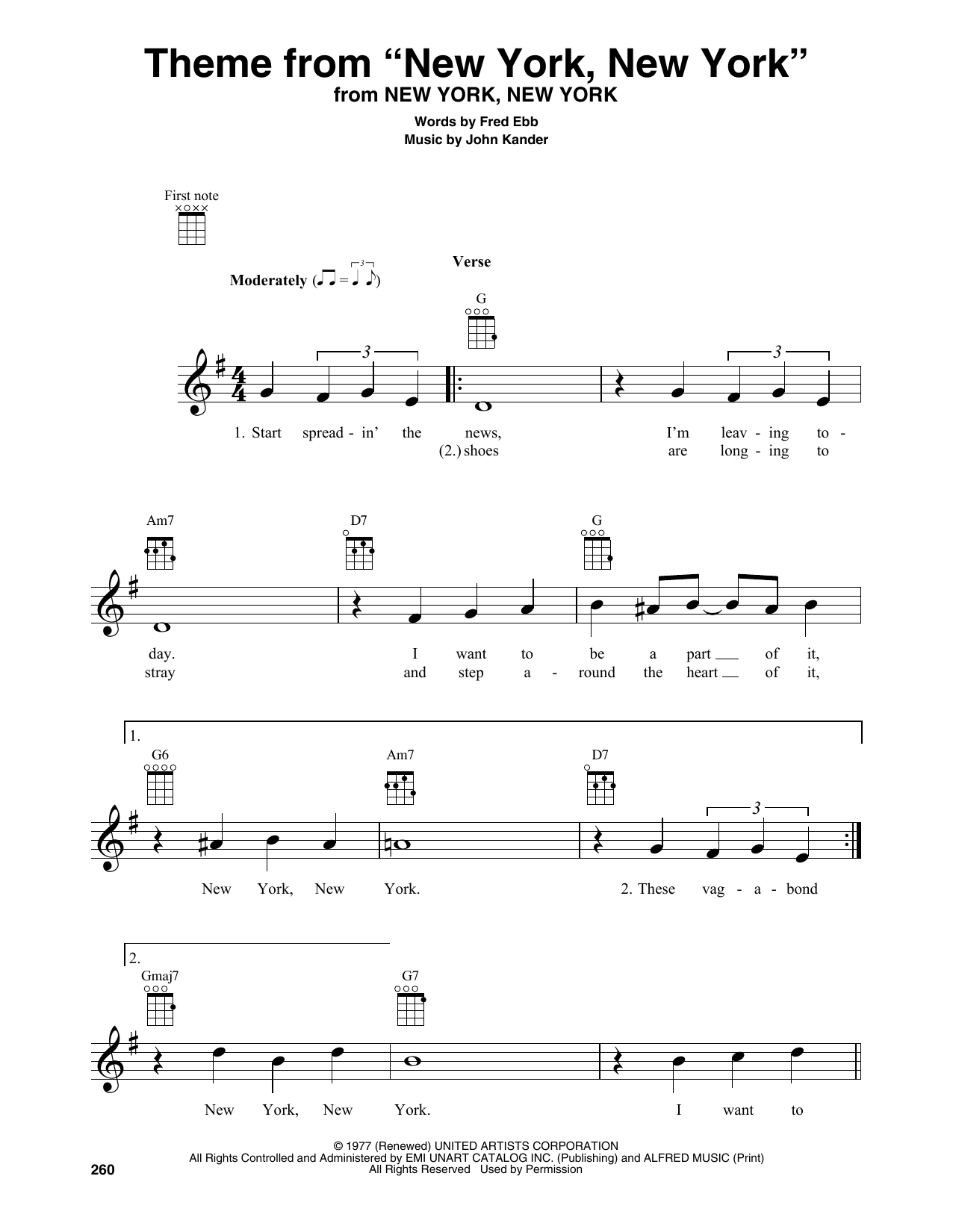 Theme From “New York, New York”