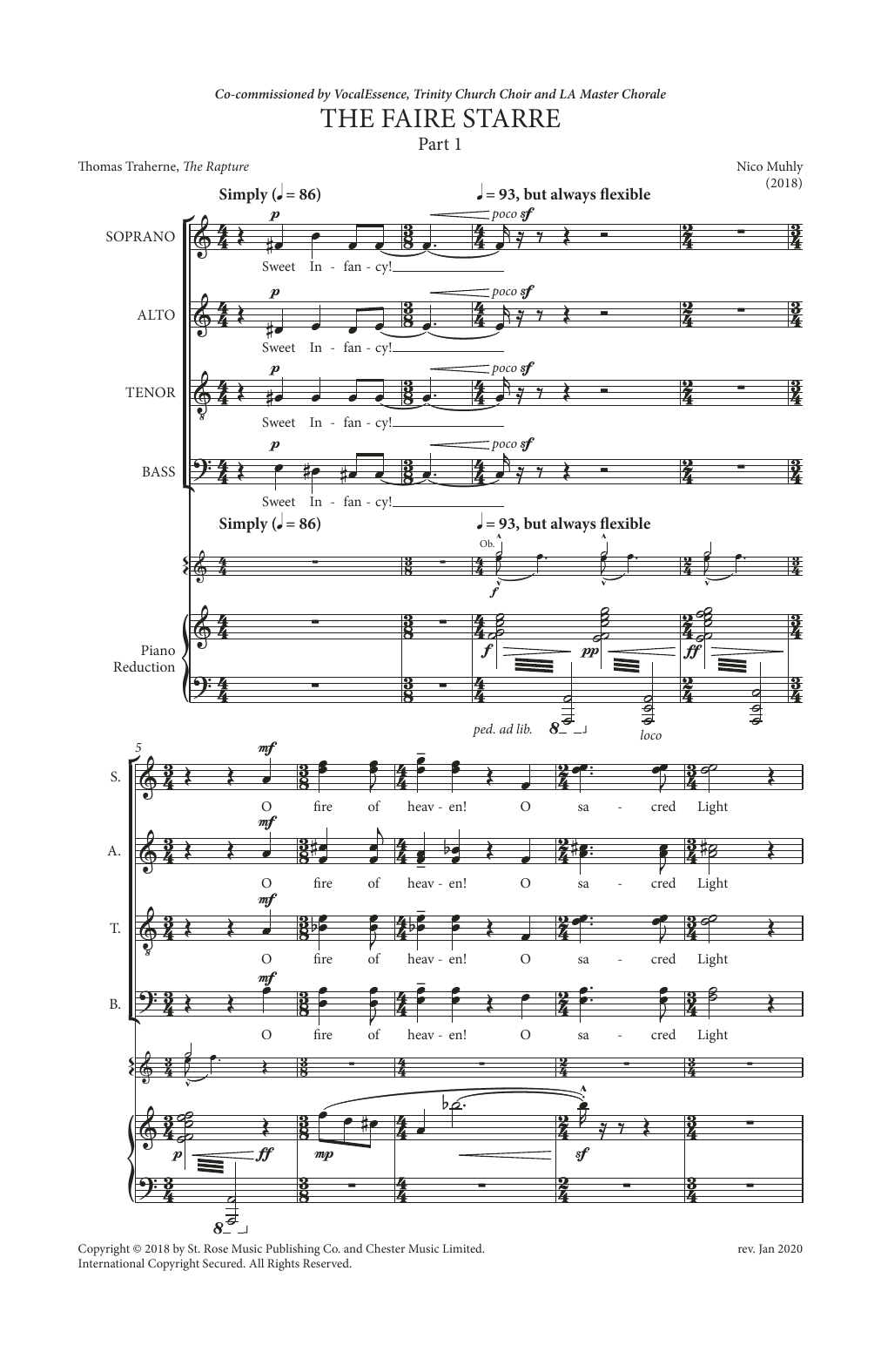 The Faire Starre – Vocal Score