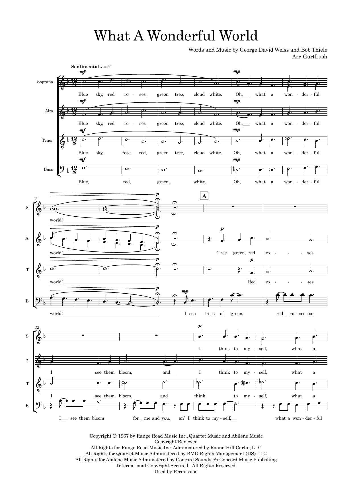 What A Wonderful World (arr. Sam Burns) What A Wonderful World (arr. Sam Burns)