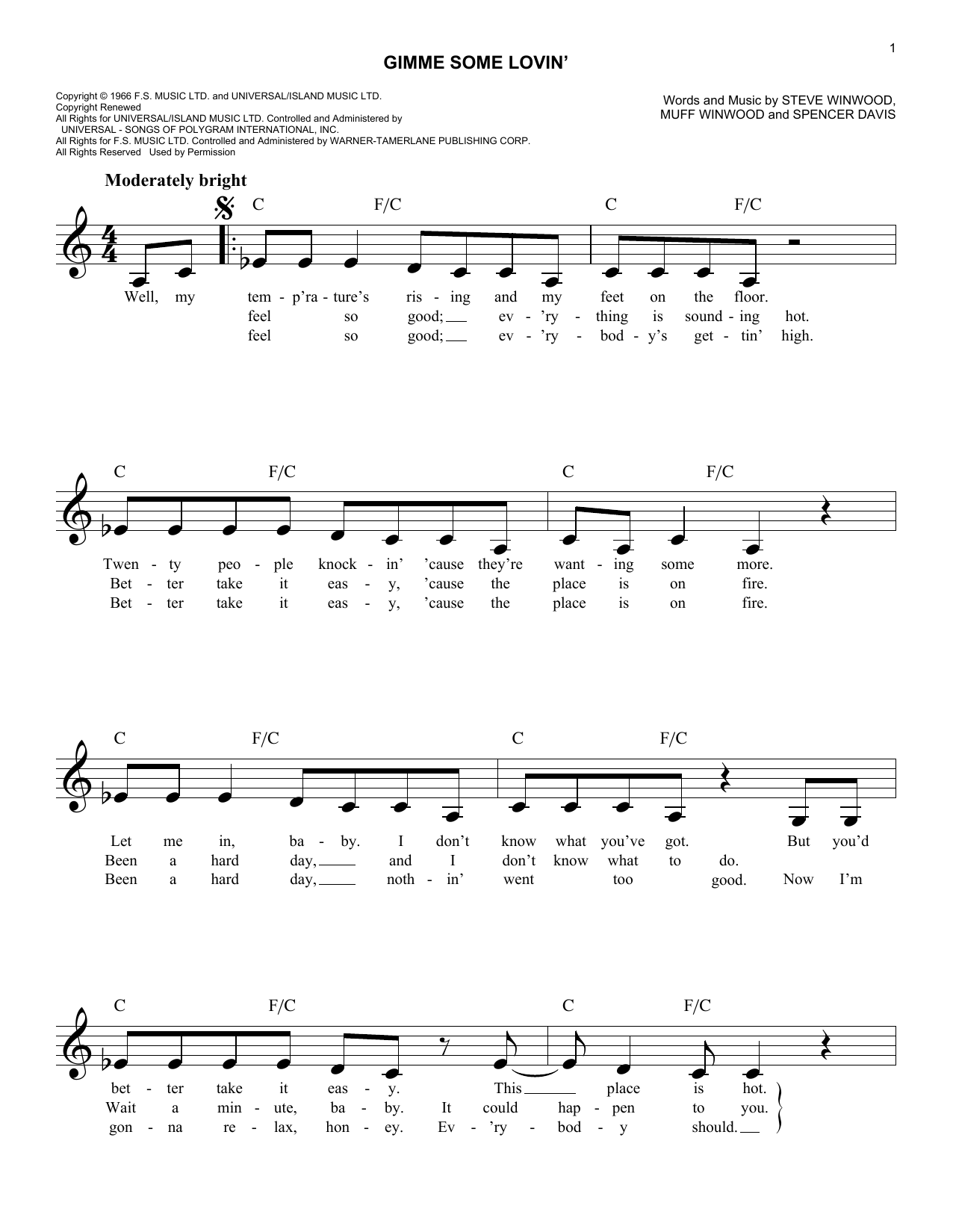 Gimme Some Lovin’