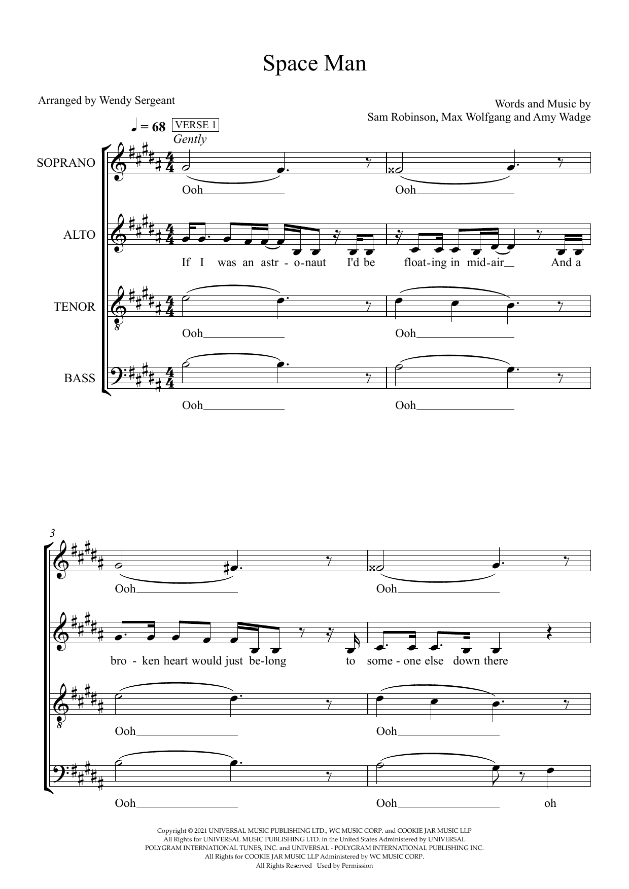 Space Man (arr. Wendy Sergeant) Space Man (arr. Wendy Sergeant)