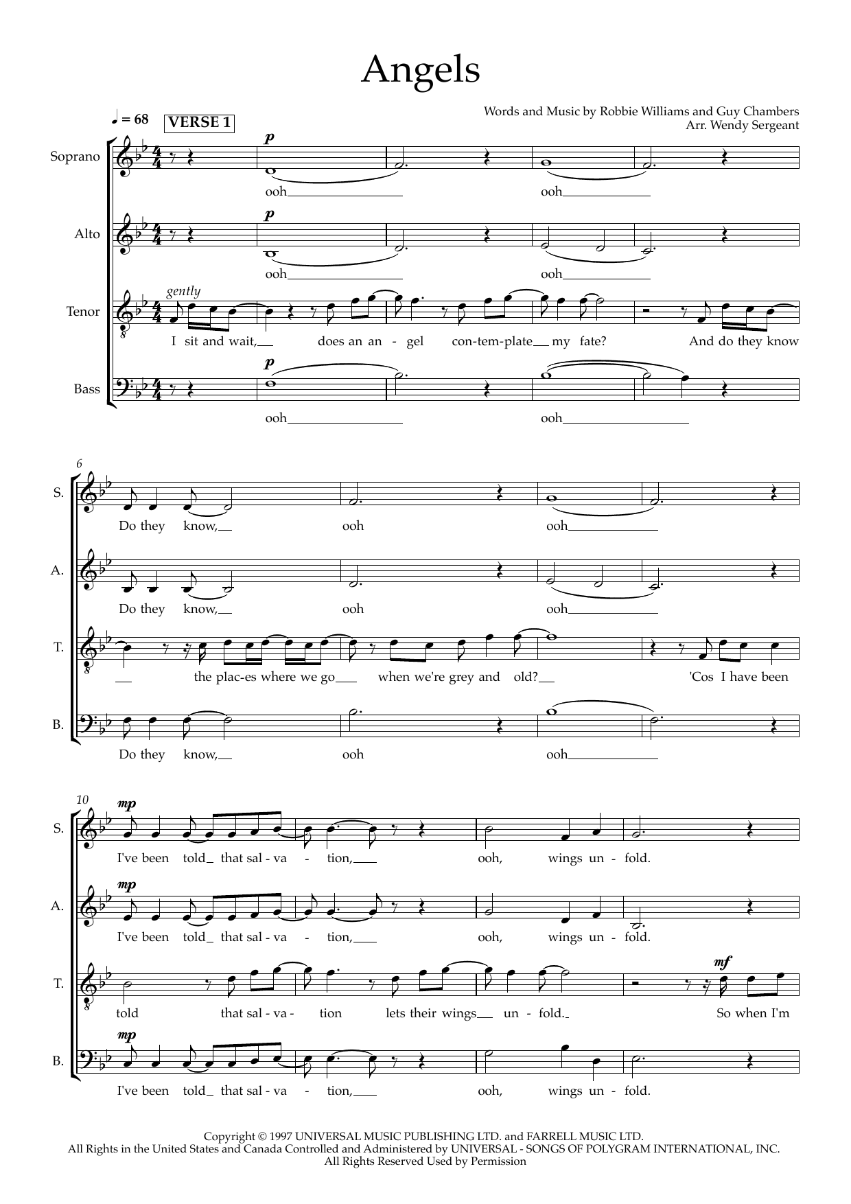 Angels (arr. Wendy Sergeant) Angels (arr. Wendy Sergeant)