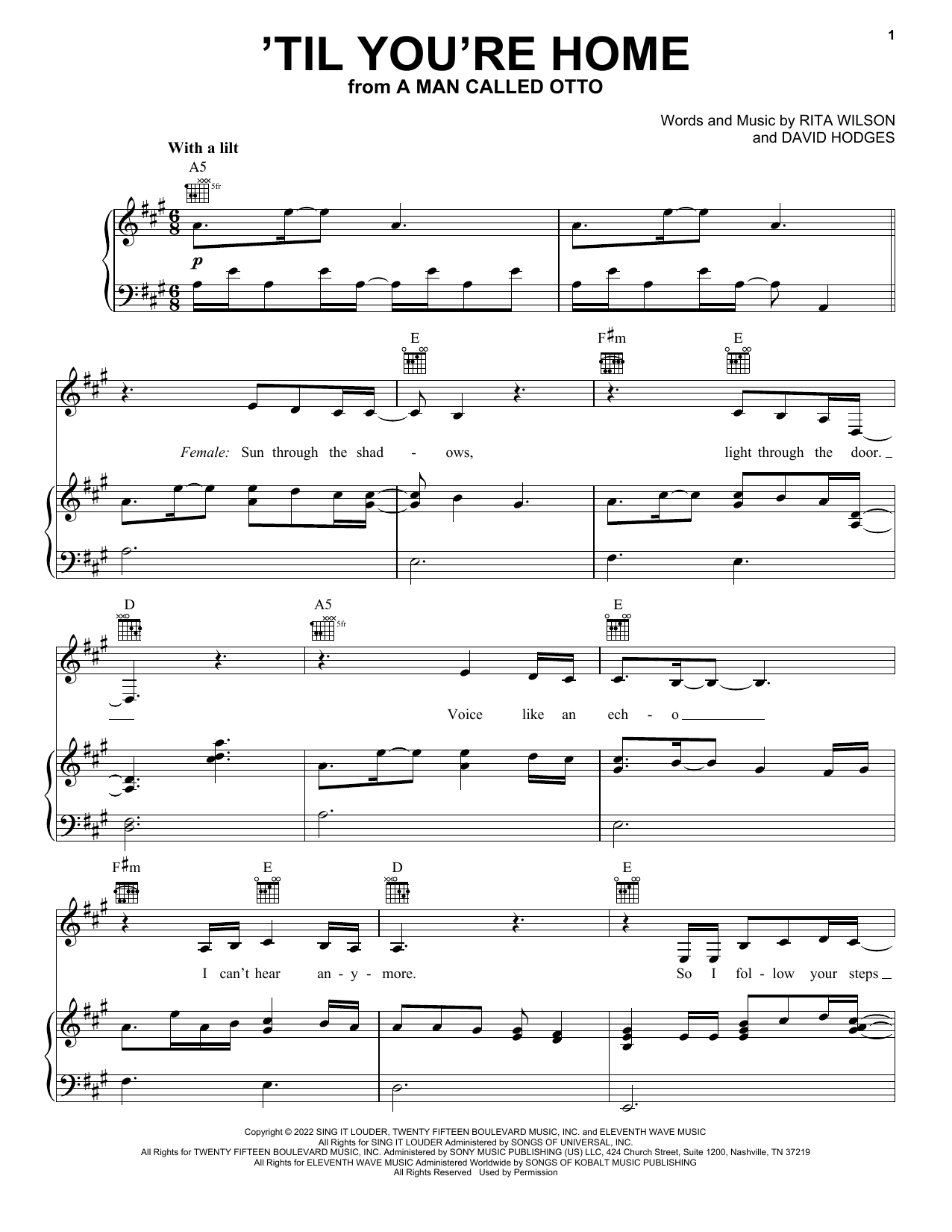 Til You’re Home (from A Man Called Otto) Til You’re Home (from A Man Called Otto)