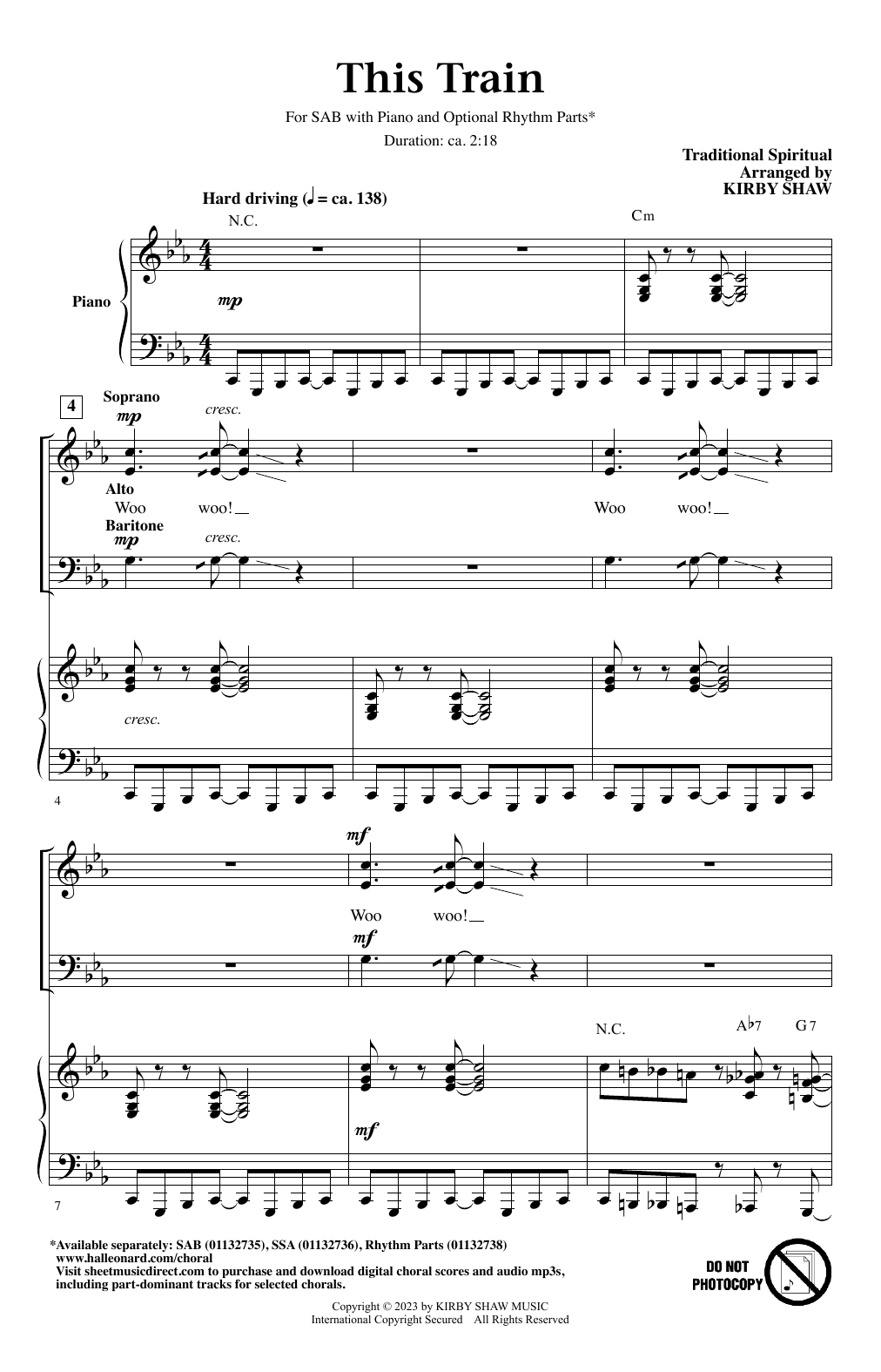 This Train (arr. Kirby Shaw)