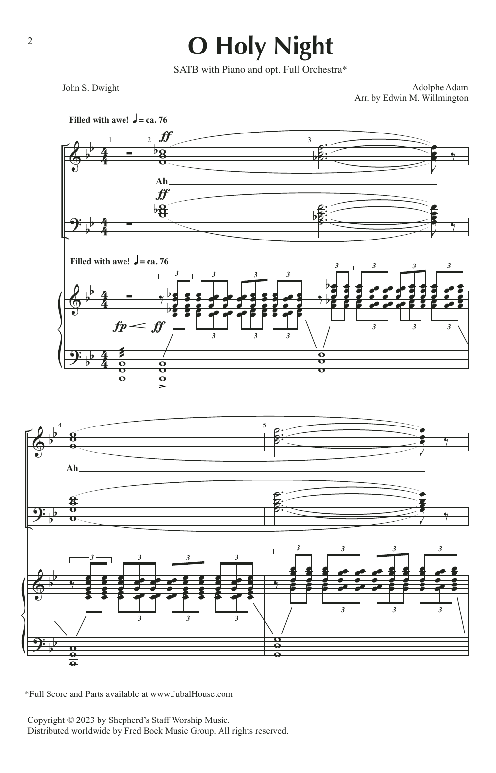 O Holy Night (arr. Edwin M. Willmington)