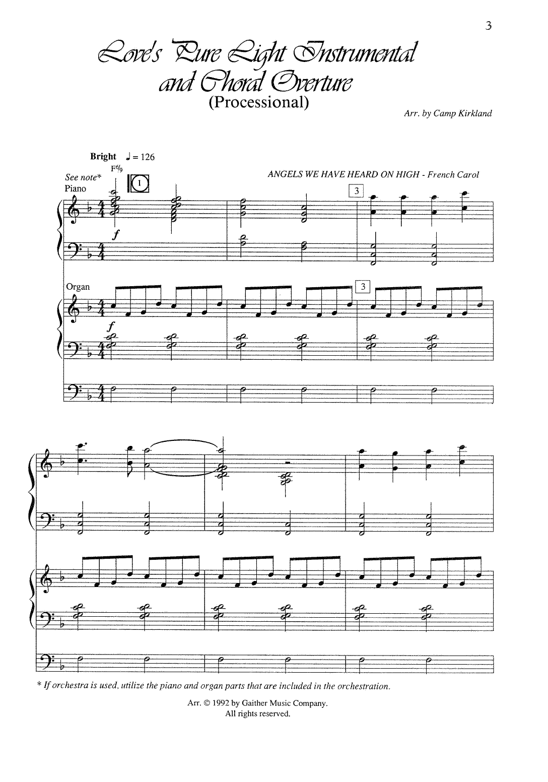 Love’s Pure Light (arr. Camp Kirkland) Love’s Pure Light (arr. Camp Kirkland)