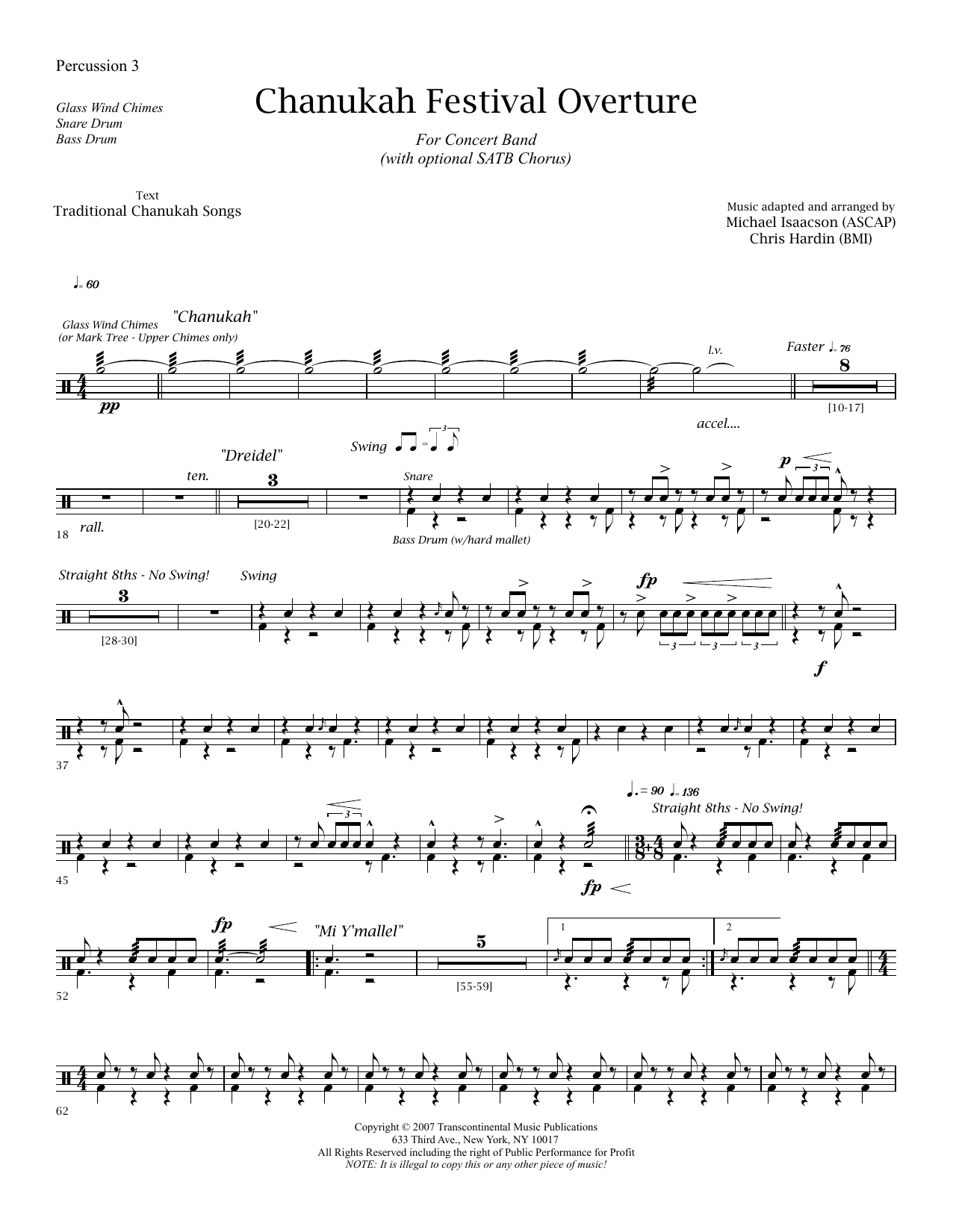 Chanukah Festival Overture – Percussion 3 Chanukah Festival Overture – Percussion 3
