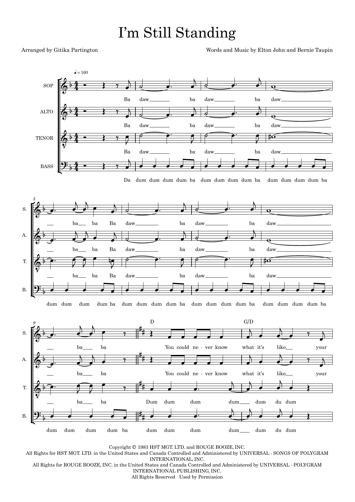 I’m Still Standing (arr. Gitika Partington) I’m Still Standing (arr. Gitika Partington)