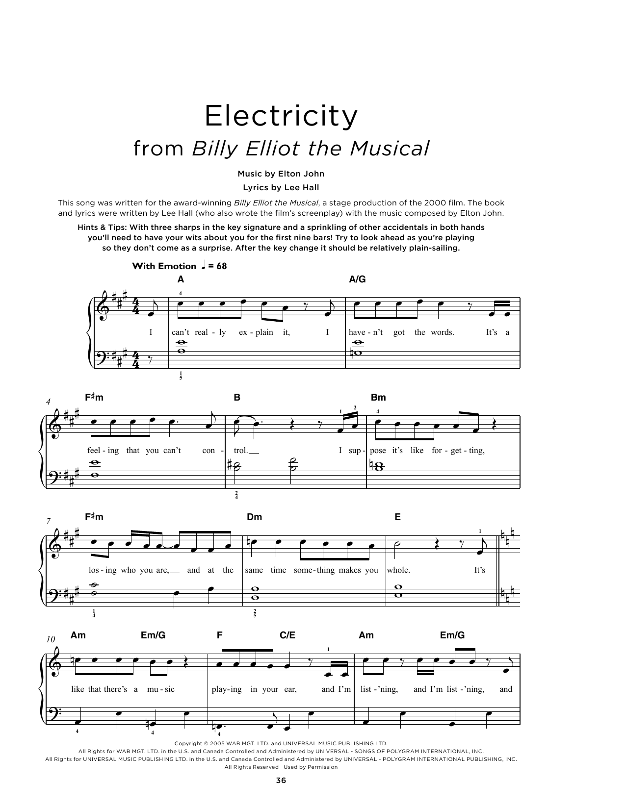 Electricity (from Billy Elliot: The Musical) Electricity (from Billy Elliot: The Musical)