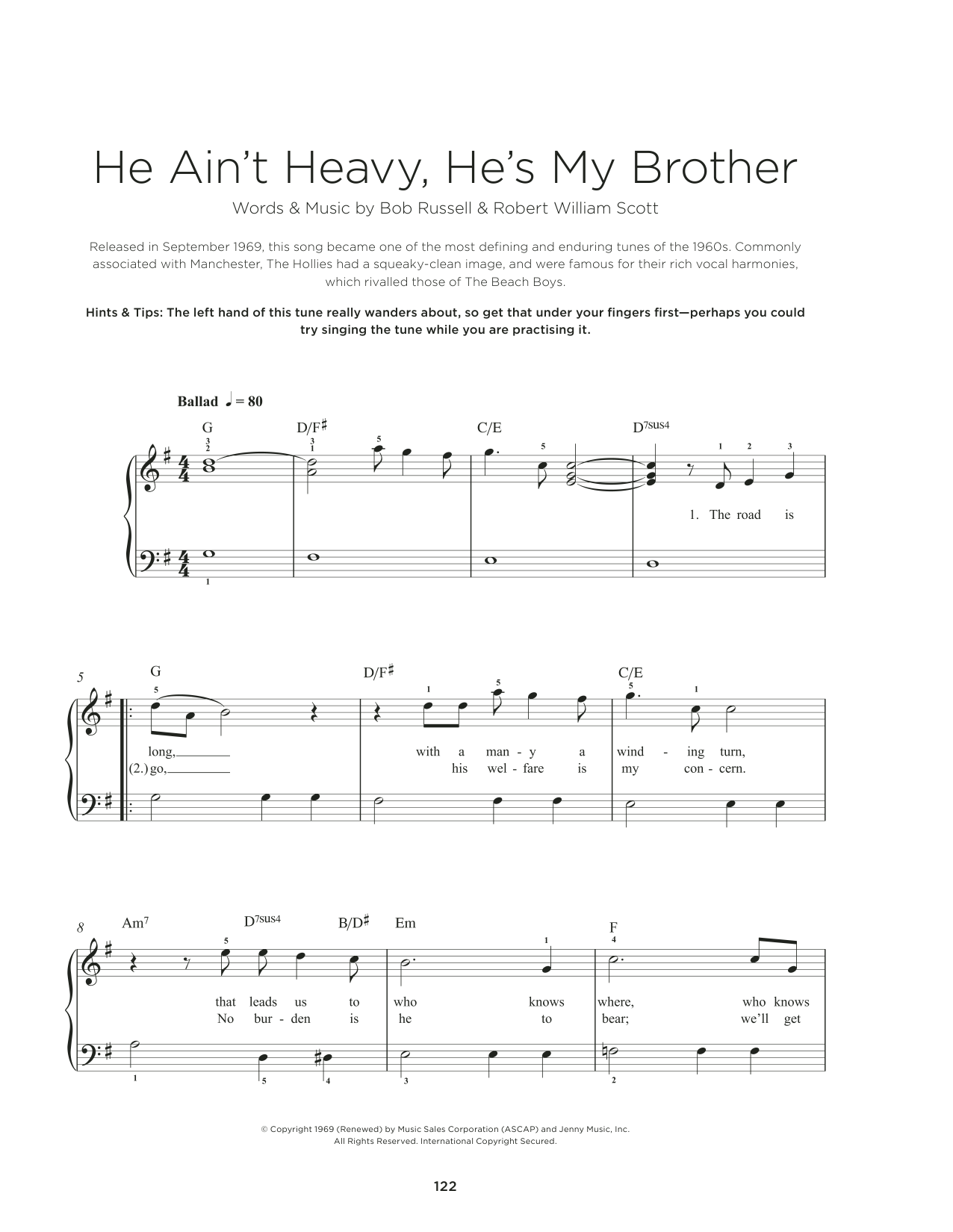 He Ain’t Heavy, He’s My Brother